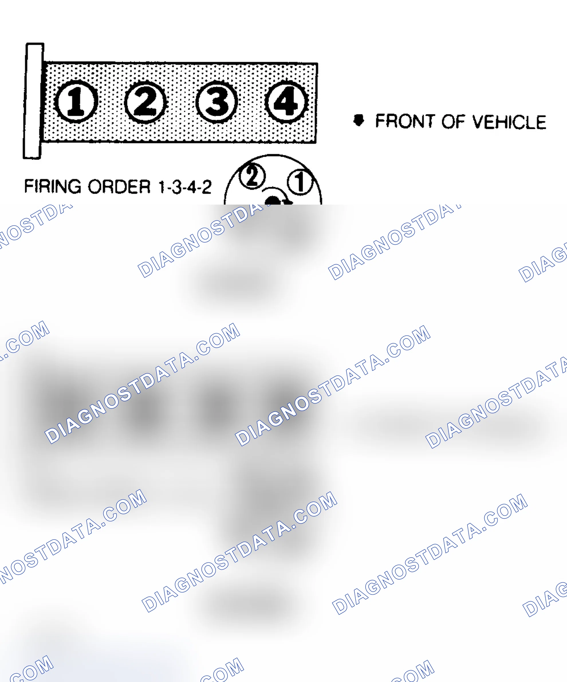 Scheme 1: Firing Order & Distributor Rotation (1.8L & 2.0L)