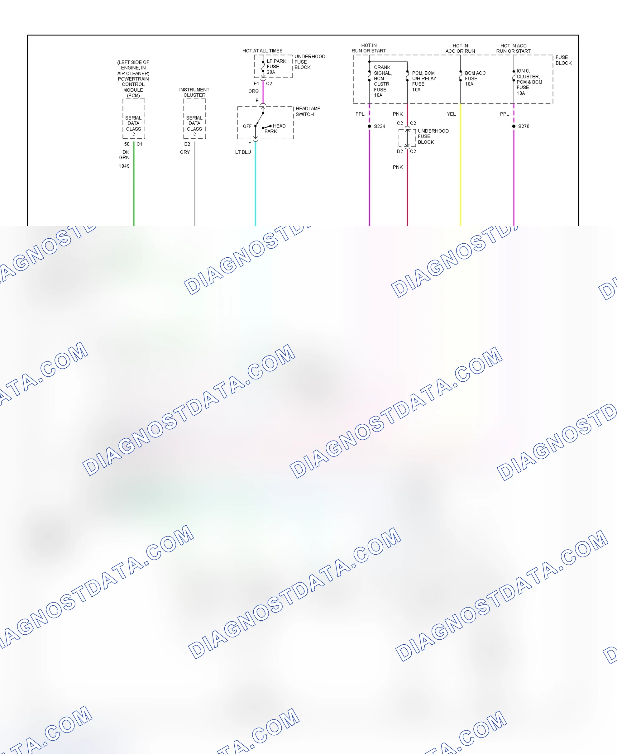 Scheme 10: Warning System Wiring Diagram (Century & Regal)