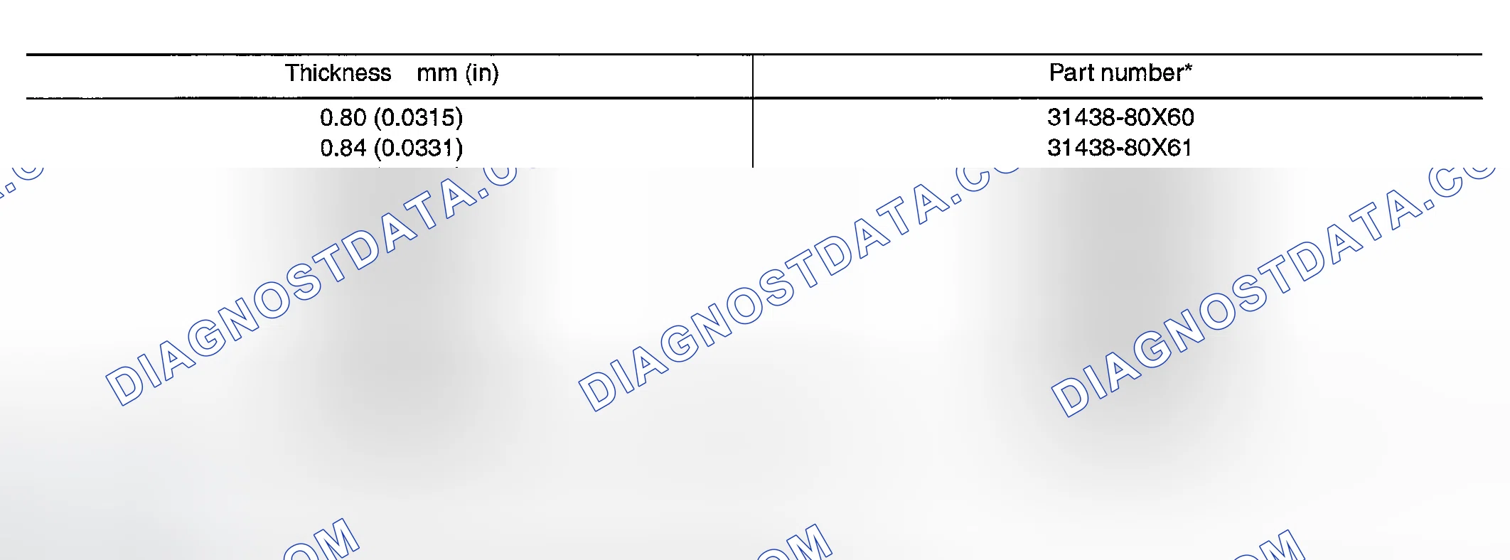 Scheme 140: OUTPUT SHAFT ADJUSTING SHIMS