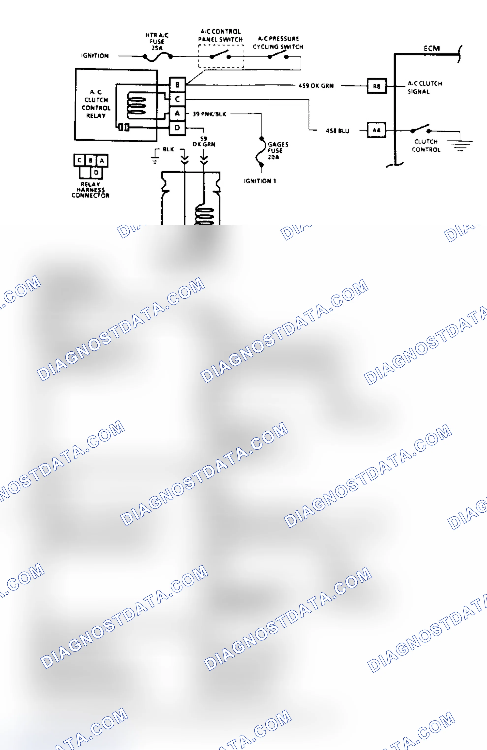 Scheme 98: A/C Clutch Control Diagnosis Flow Chart (2.5L) (3 Of 3)