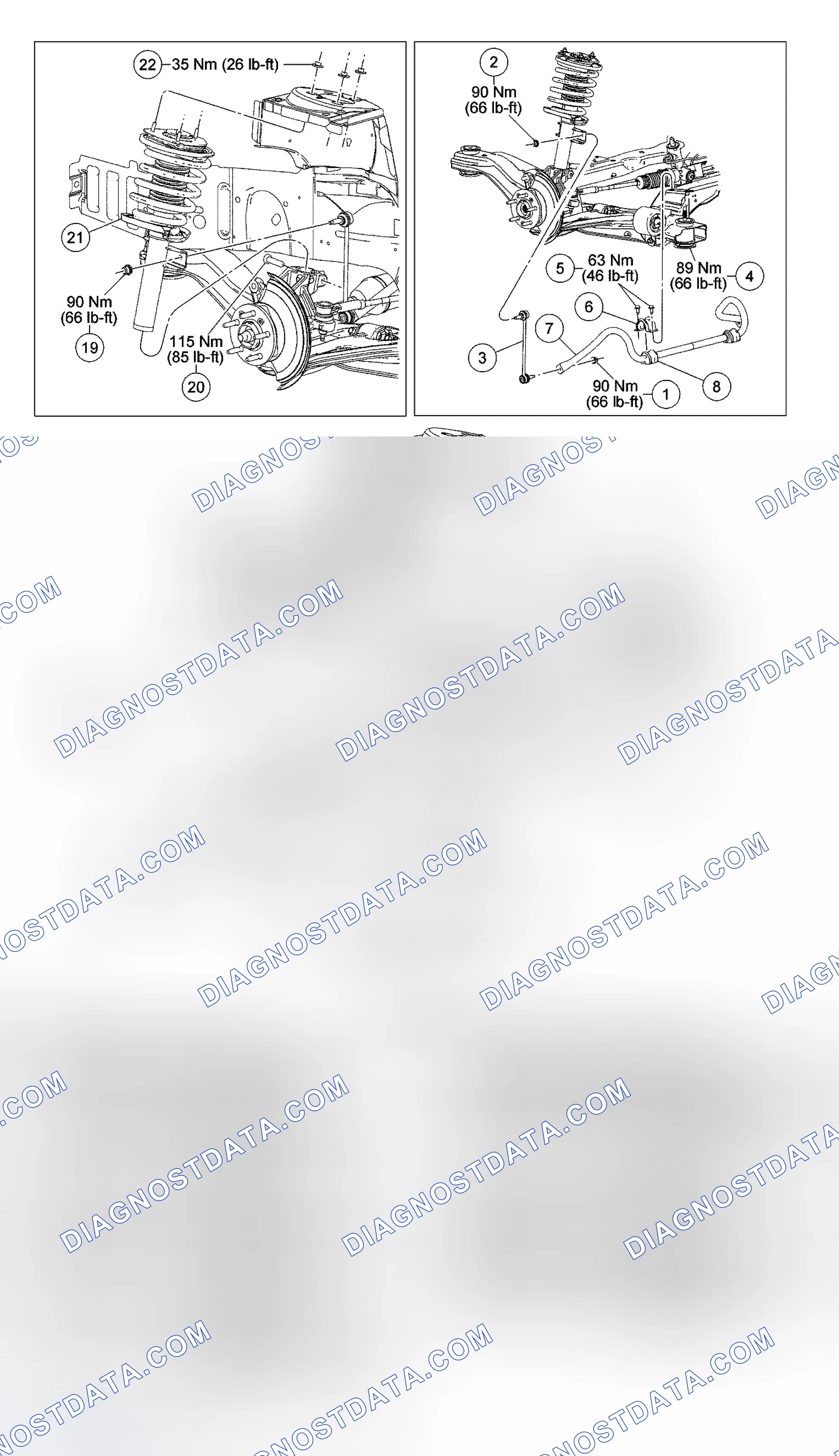Scheme 1: Front Suspension - Exploded View