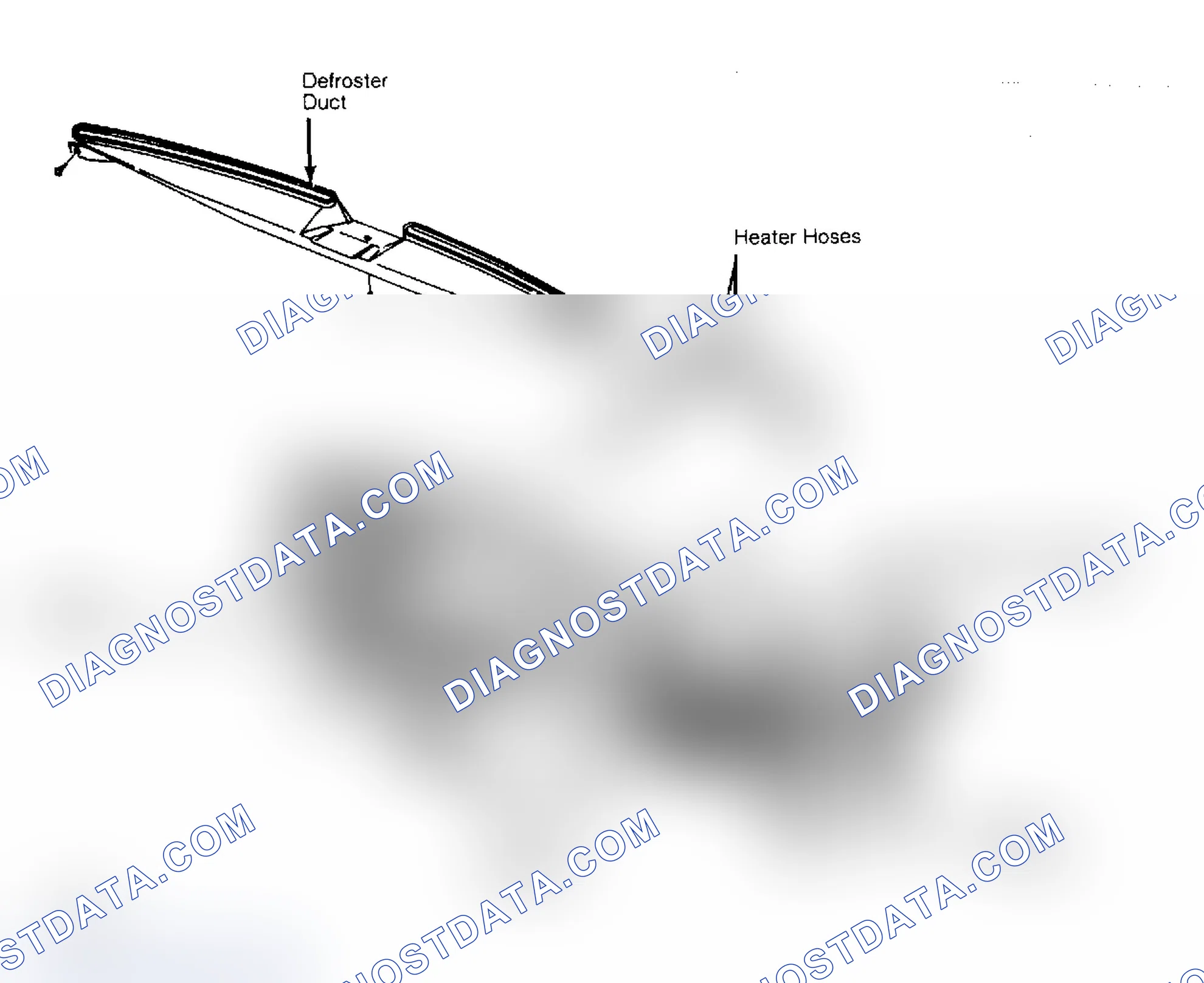 Scheme 19: Removing Heater, Blower and Evaporator Assembly