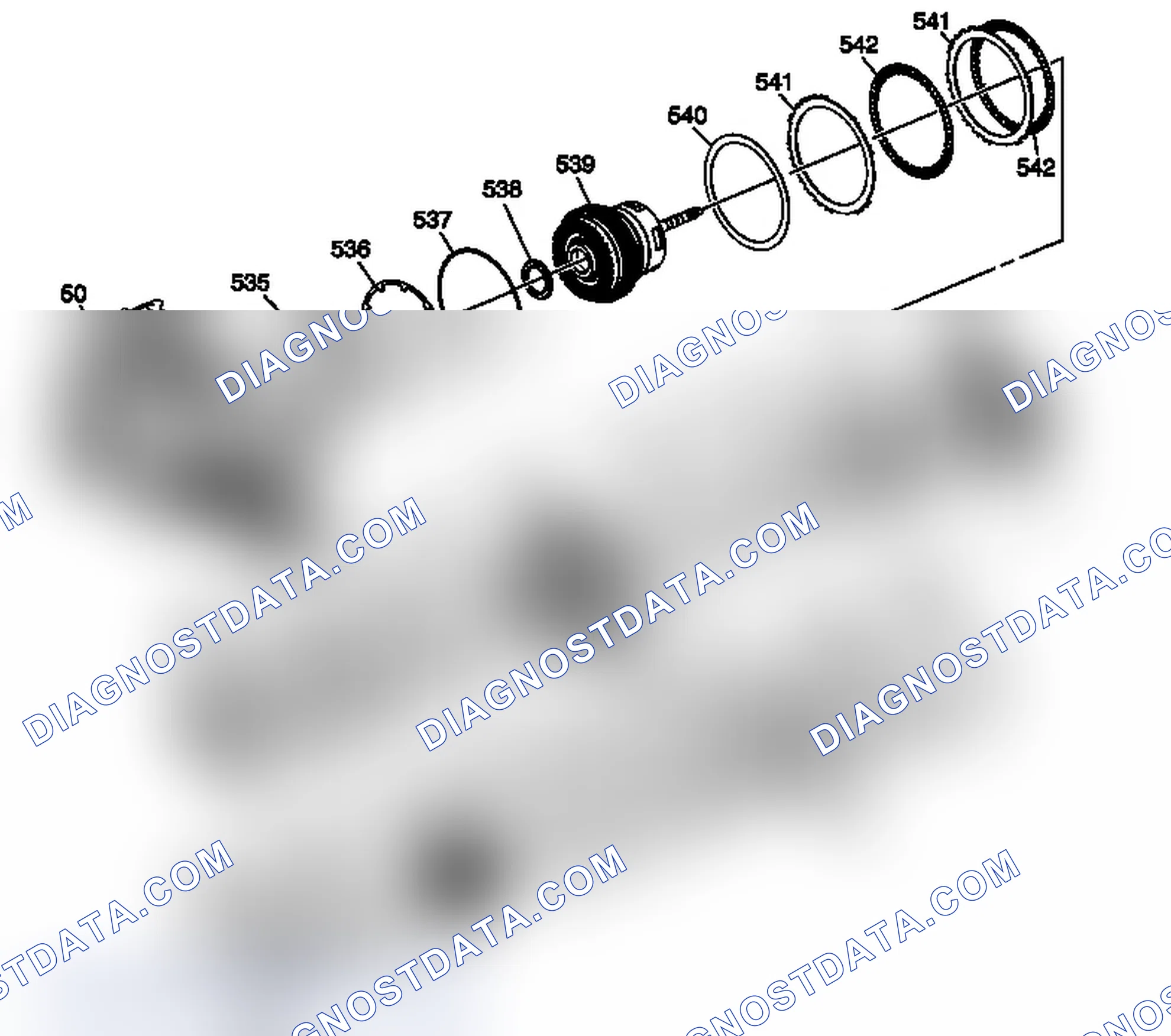 Scheme 67: 2-6, Low and Reverse and 1-2-3-4 Clutch Plate Assemblies - Gen 2