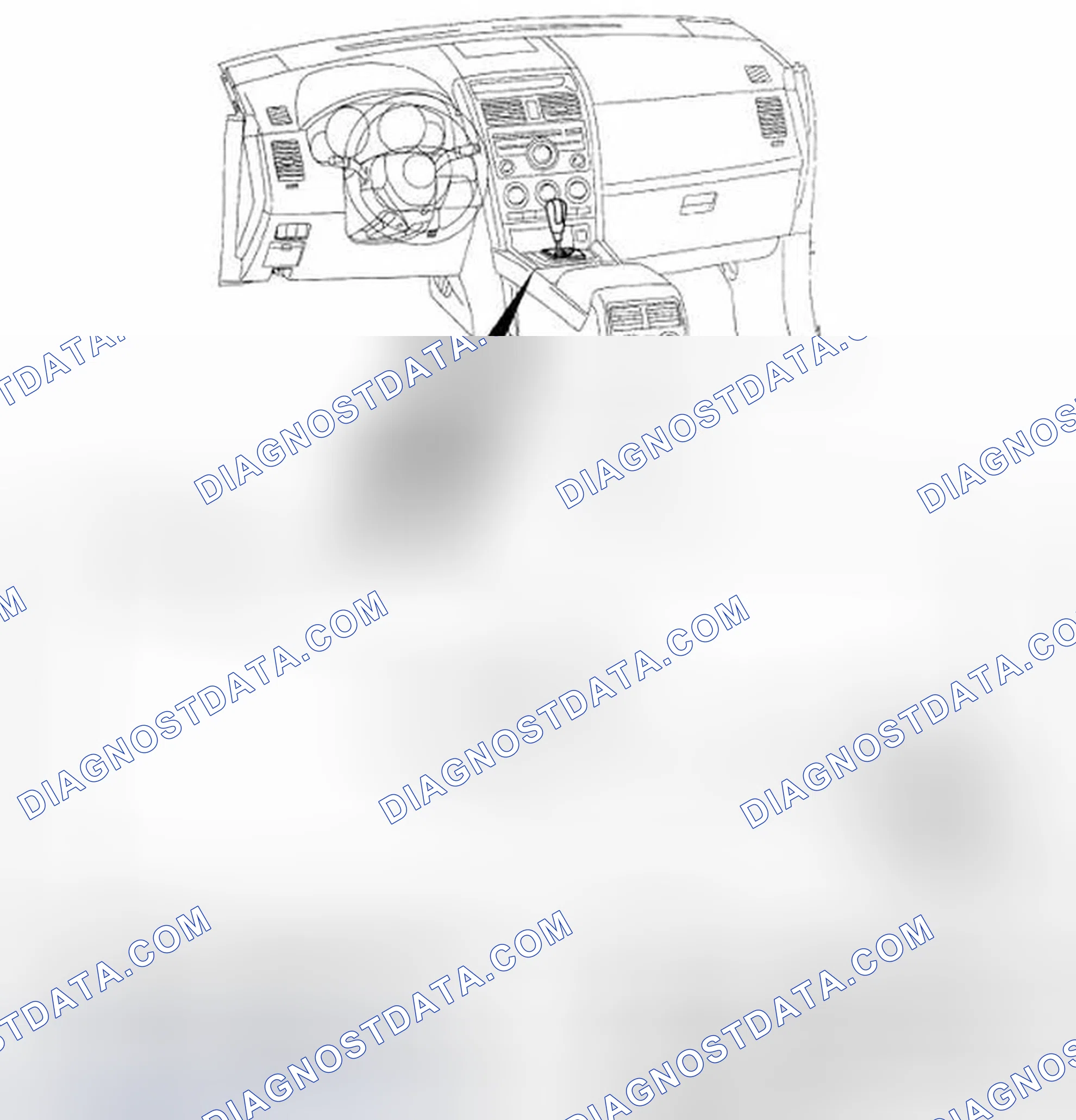 Scheme 292: AUTOMATIC TRANSAXLE SHIFT MECHANISM LOCATION INDEX