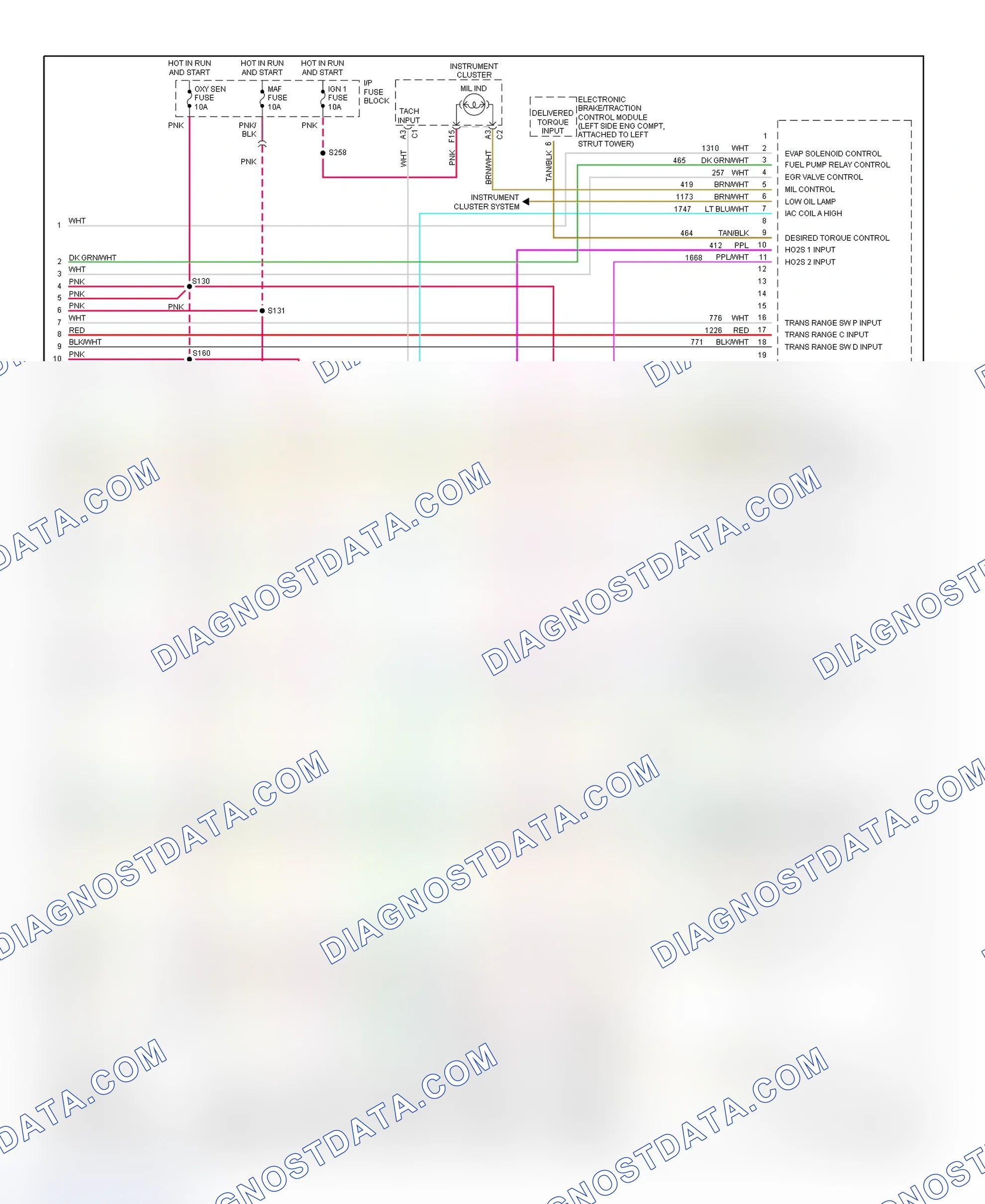 Scheme 167: PCM Wiring Diagram (Riviera - 3.8L - 4 Of 4)