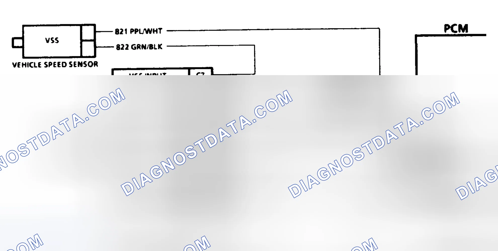 Scheme 101: Code 24, Schematic ("C" & "K" Series Exc. M/T) Vehicle Speed Sensor