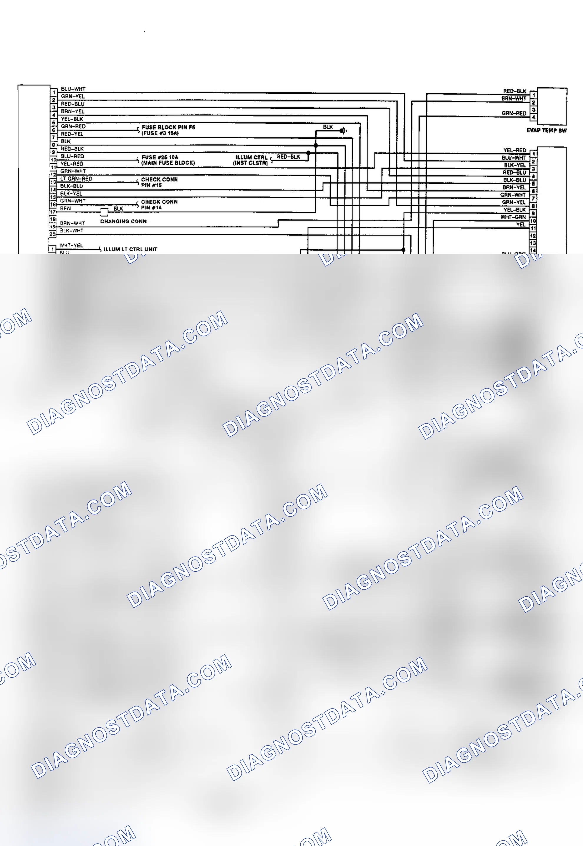 Scheme 21: Automatic A/C-Heater System Wiring Diagram (1991)