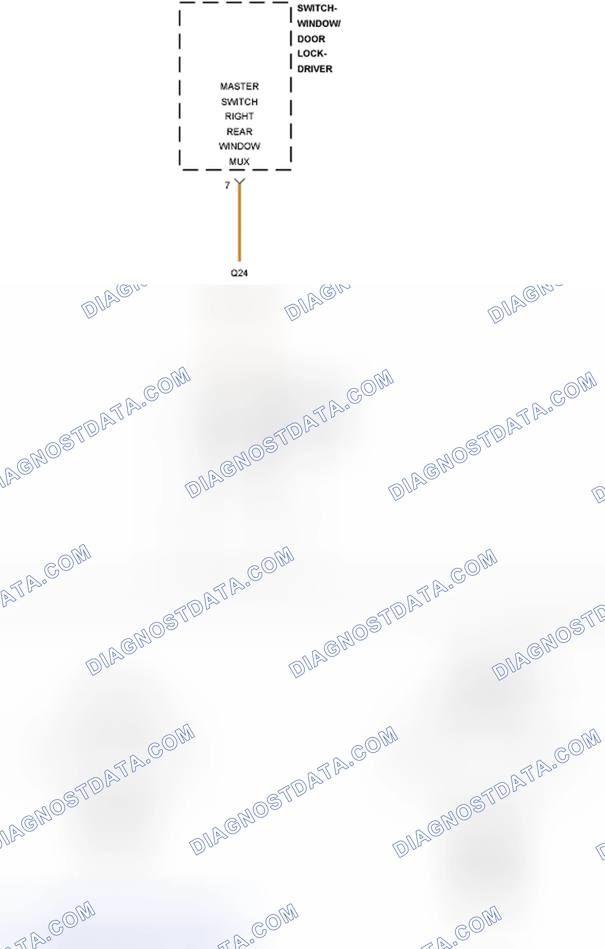 Scheme 324: B19FD-RIGHT REAR WINDOW SWITCH CIRCUIT STUCK - JS27