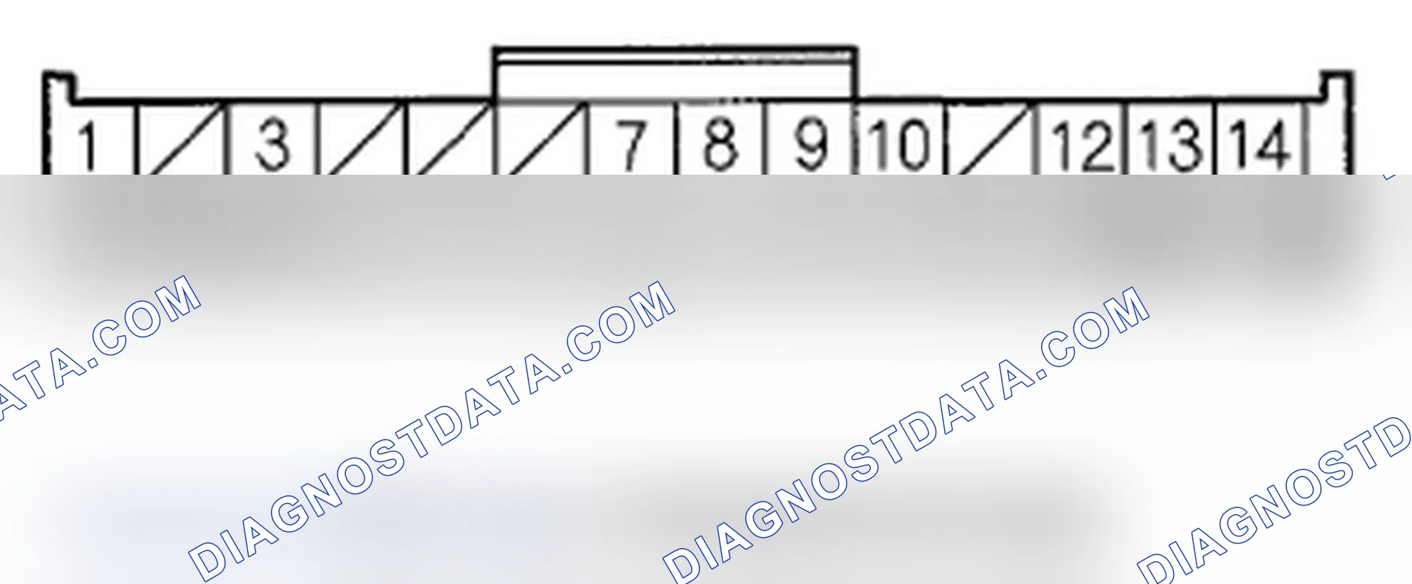 Scheme 8: EPS Control Unit Inputs and Outputs for Connector D (28P) (Connector Disconnected)