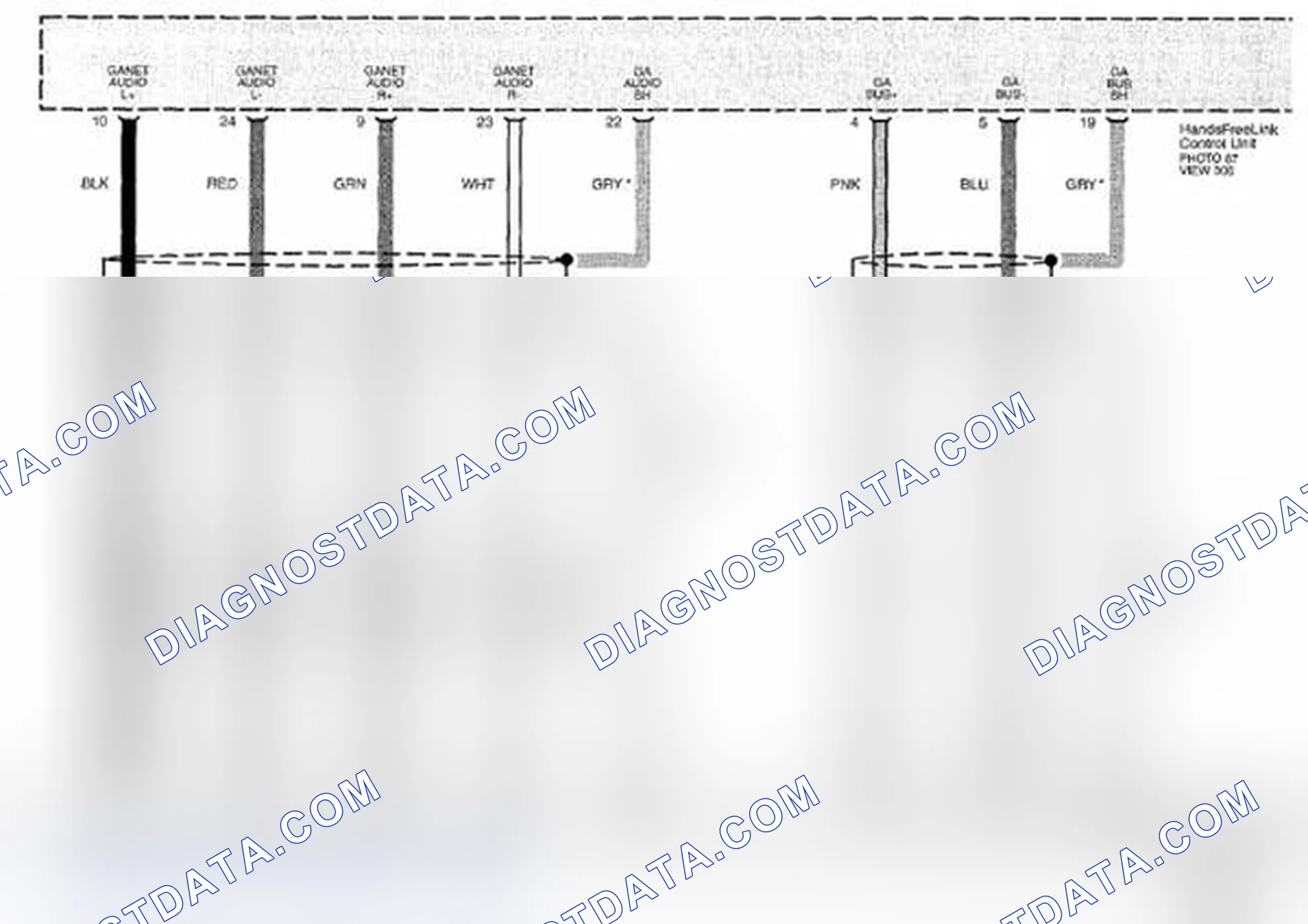 Scheme 428: Audio System Circuit Diagram - Without Navigation (Page 150-7)