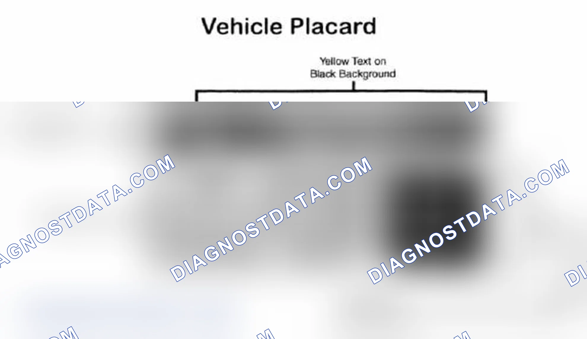 Scheme 28: Vehicle Tire Placard - Typical