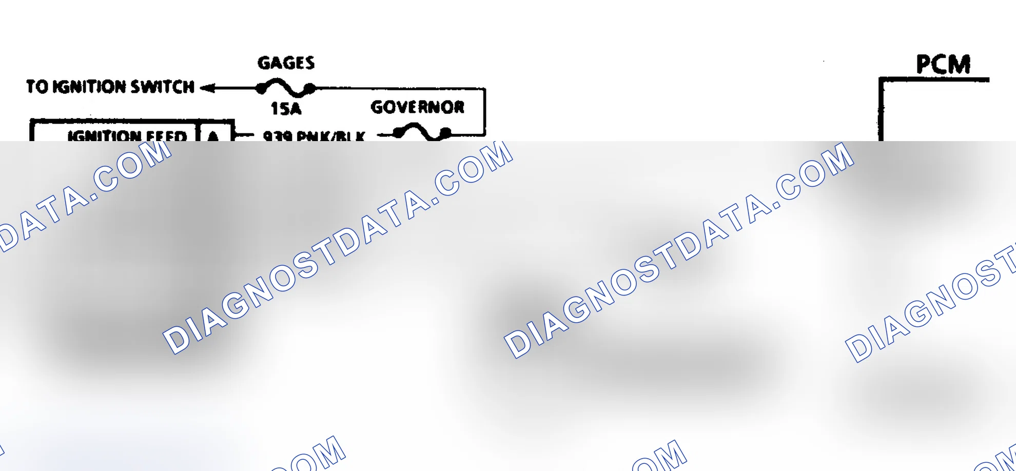 Scheme 47: Code 31 Schematic (5.7L "G" Series) Engine Speed Sensor Governor