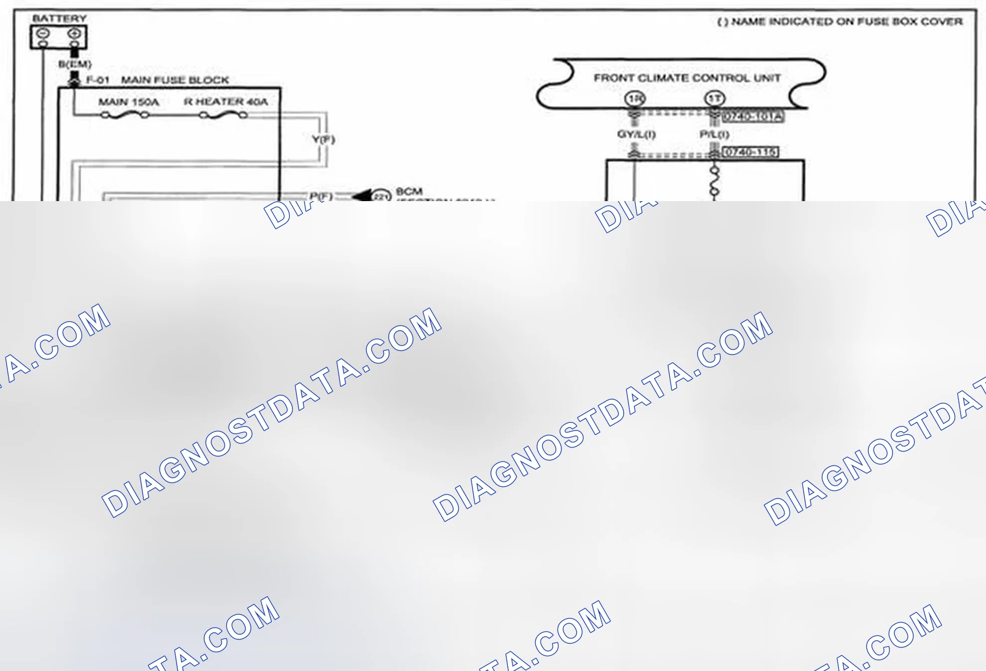 Scheme 142: Heater And Air Conditioner System Wiring Diagram - 0740-1e (1 Of 2)