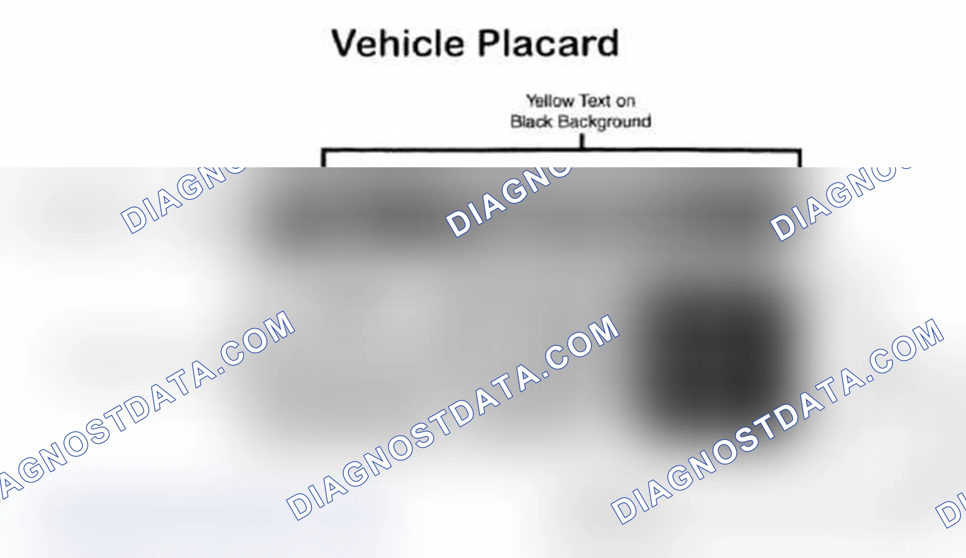 Scheme 28: Vehicle Tire Placard - Typical