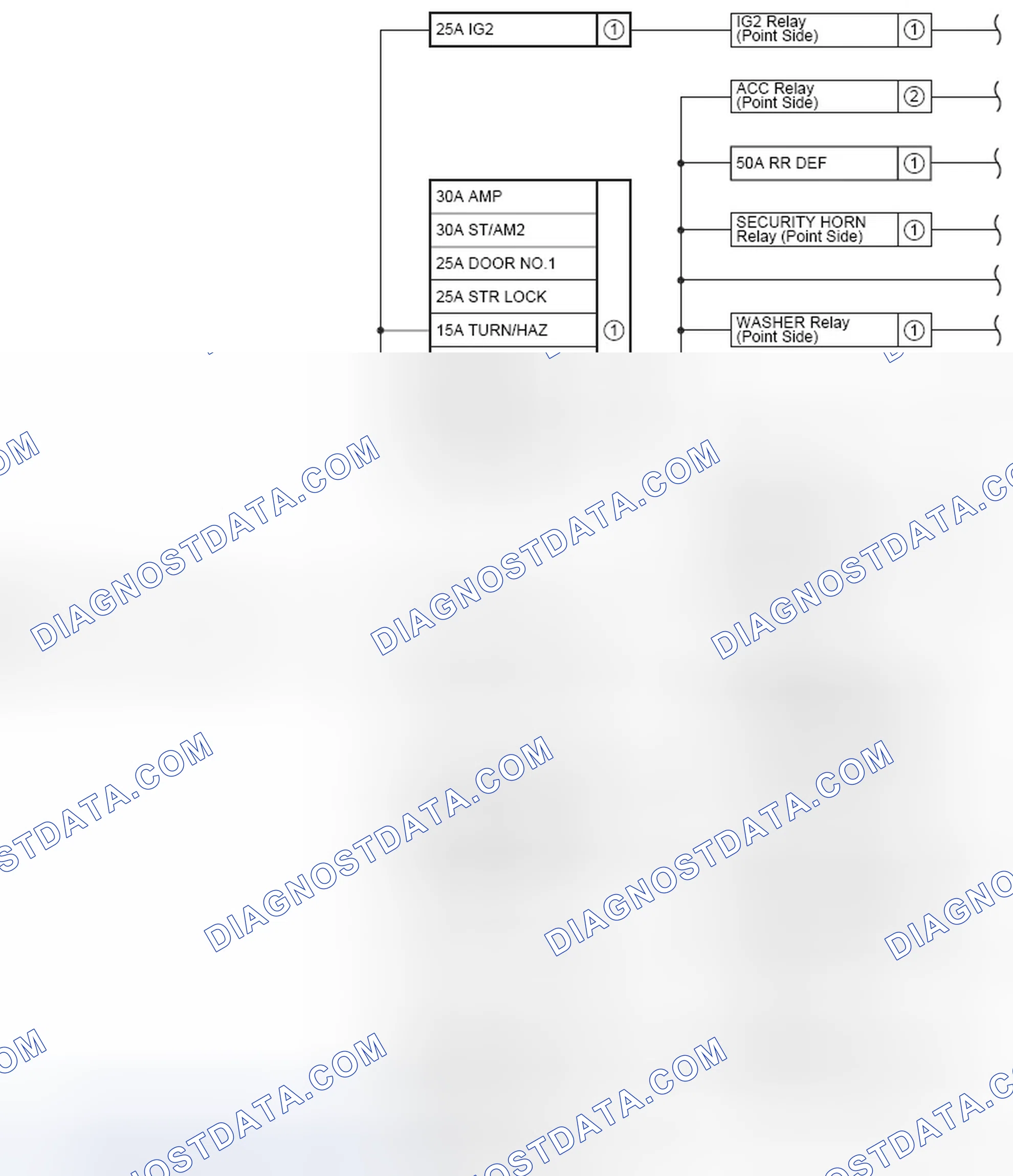 Scheme 384: Power Source Current Flow Chart (1 Of 2)