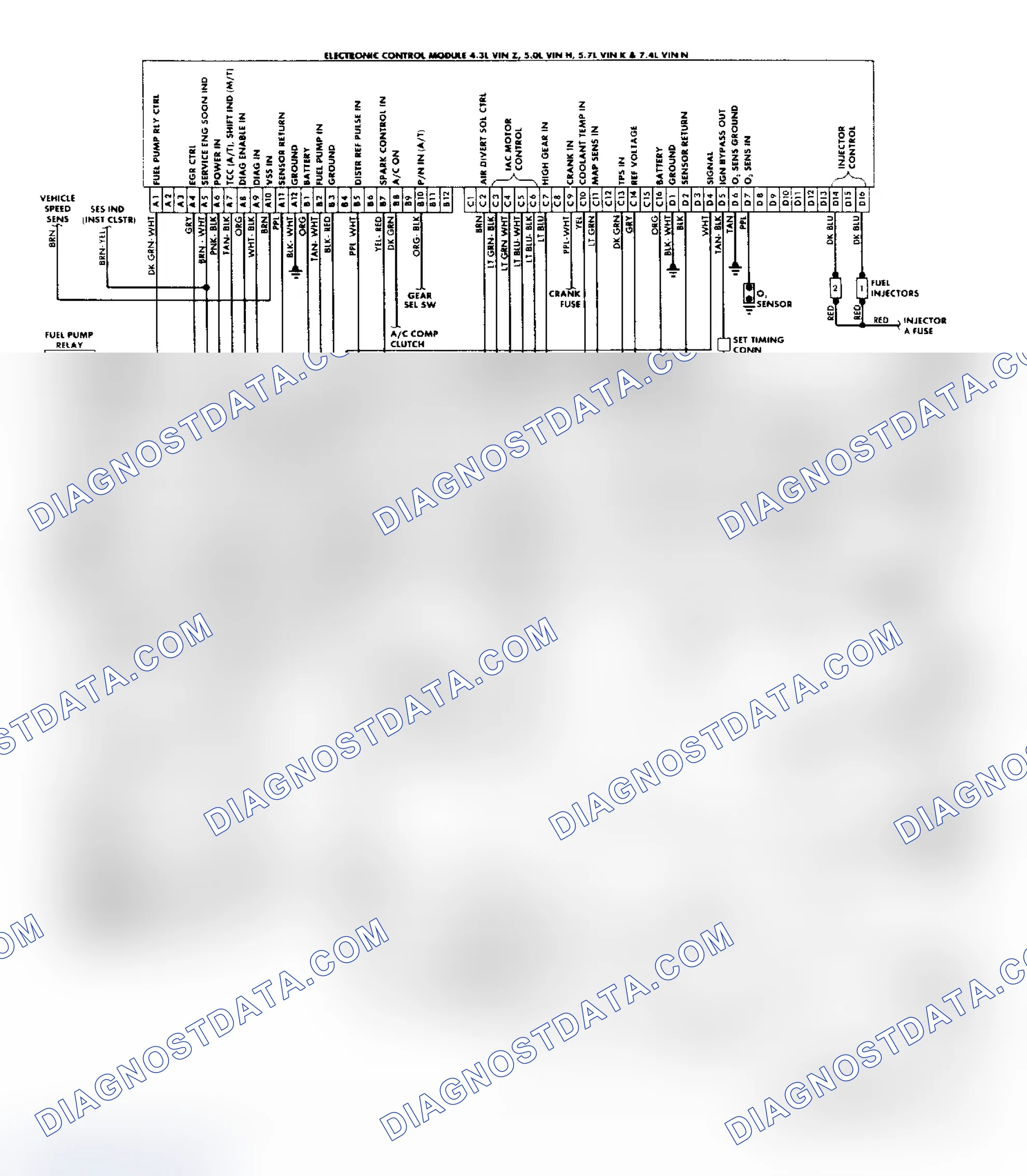 Scheme 159: "C/K" Series (4.3L, 5.0L, 5.7L & 7.4L) Wiring Diagram