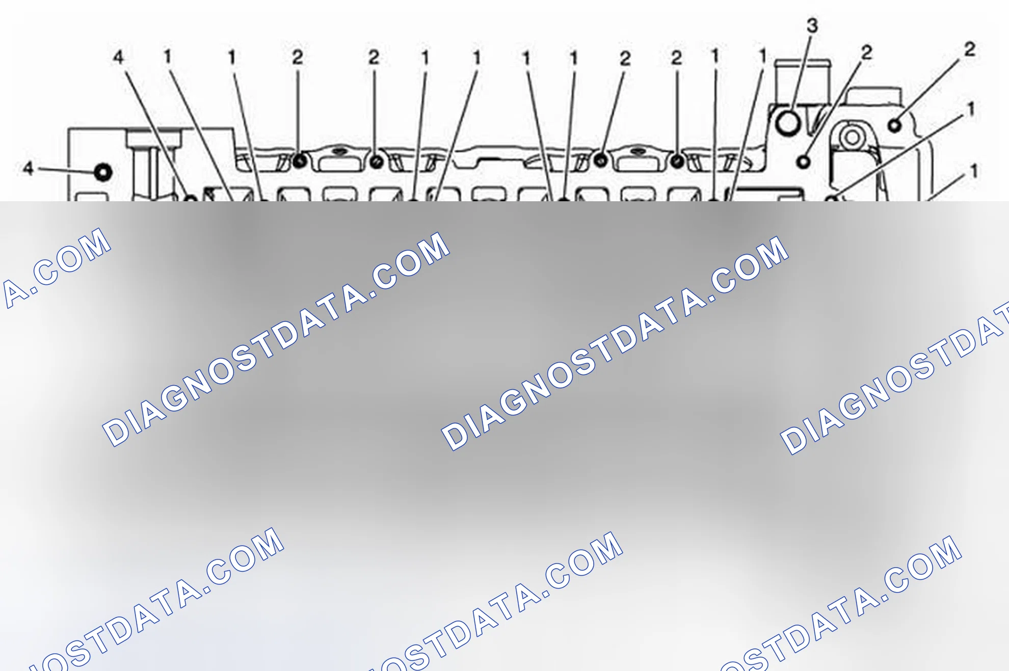 Scheme 347: Cylinder Head - Top View