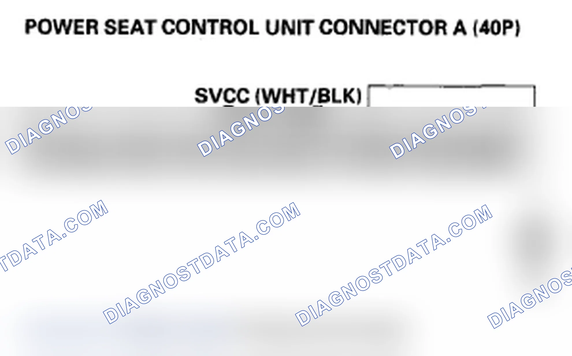 Scheme 40: DTC B1836: Power Seat Position Sensor Circuit Short