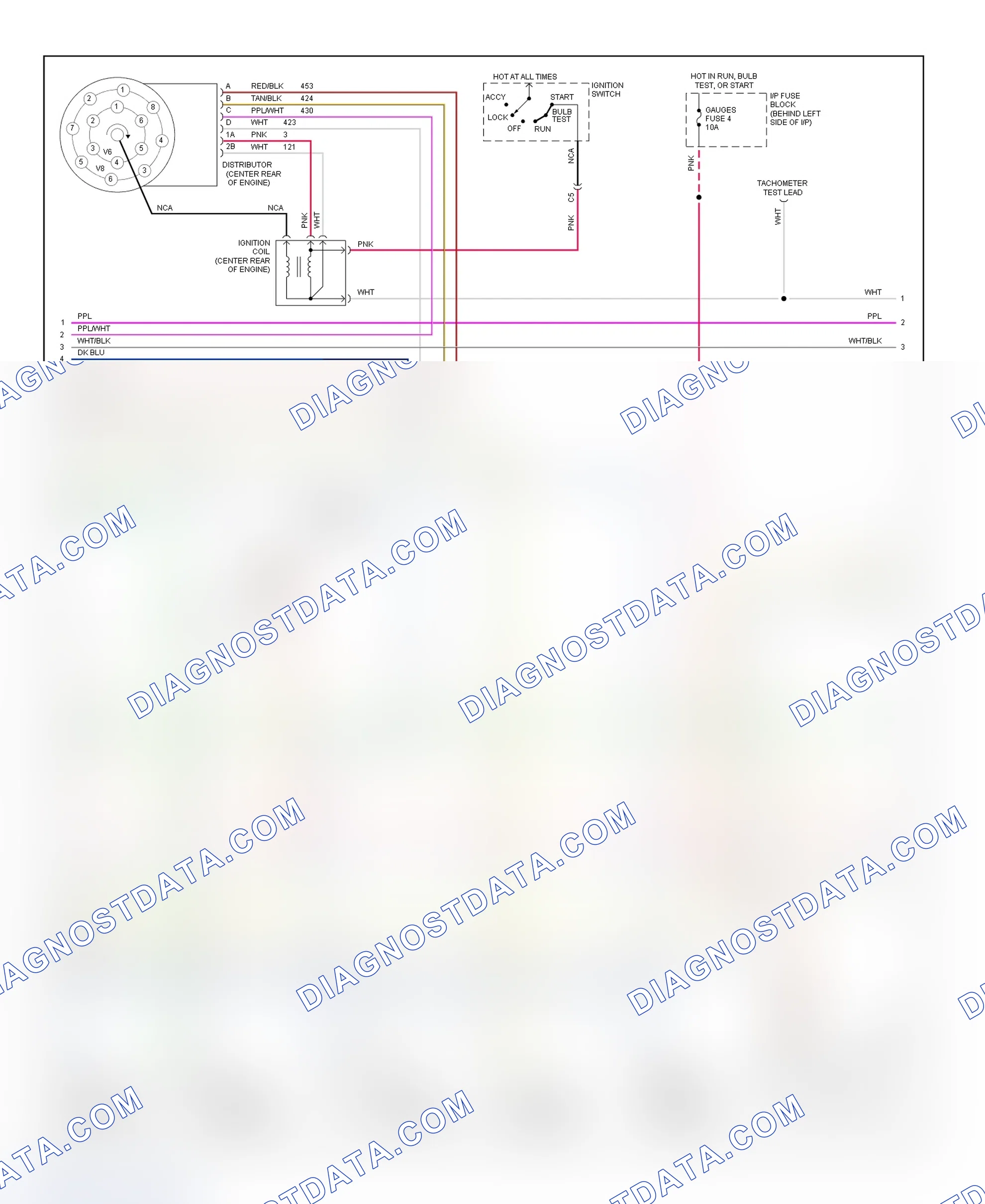 Scheme 304: Wiring Diagram ("C" & "K" Series Pickup & Sierra - 4.3L With M/T - 2 Of 3)