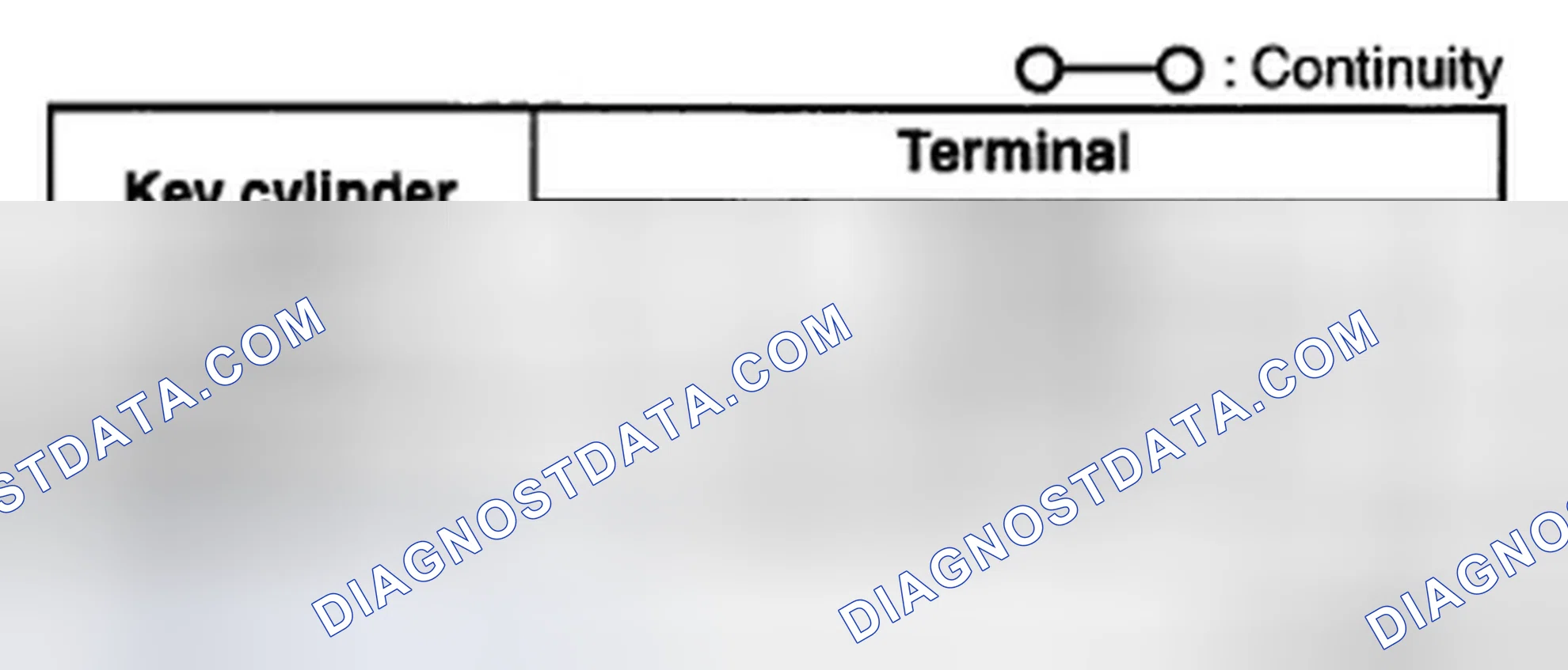 Scheme 13: FRONT DOOR KEY CYLINDER SWITCH INSPECTION