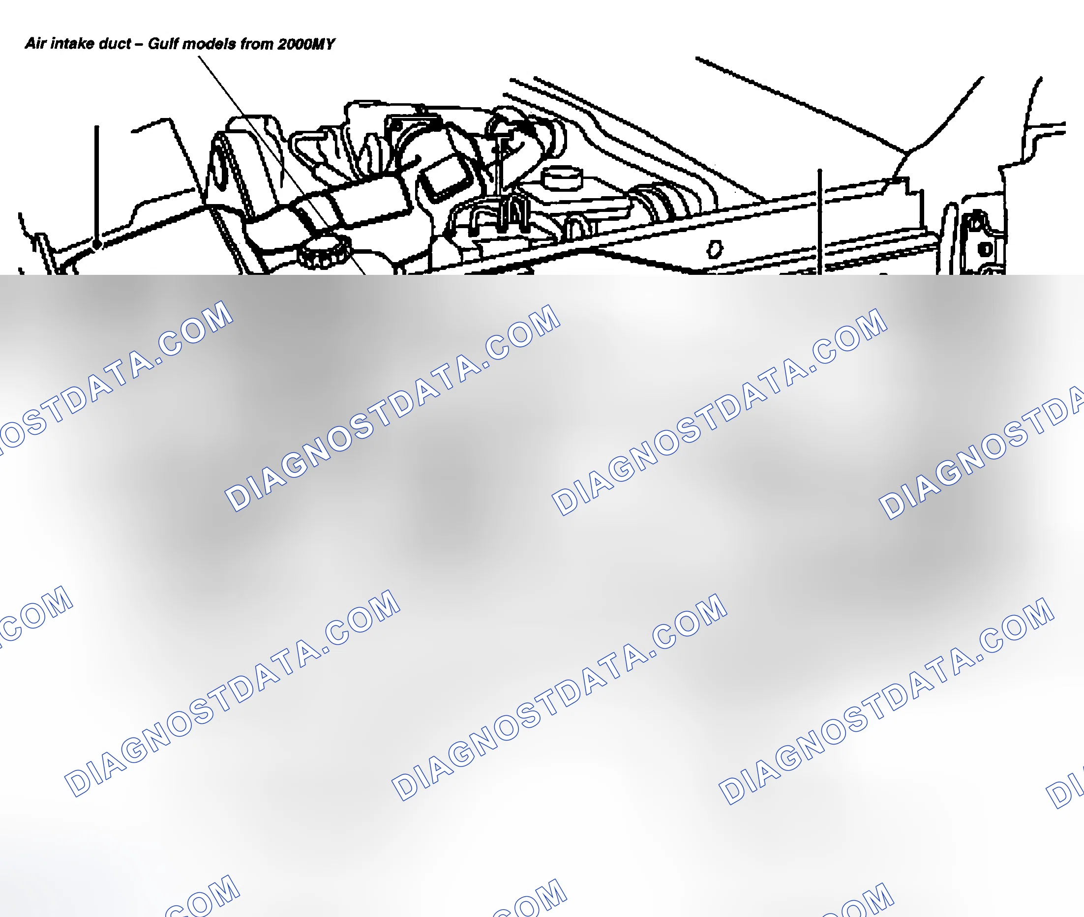 Scheme 47: AIR INTAKE DUCT - GULF MODELS FROM 2000MY