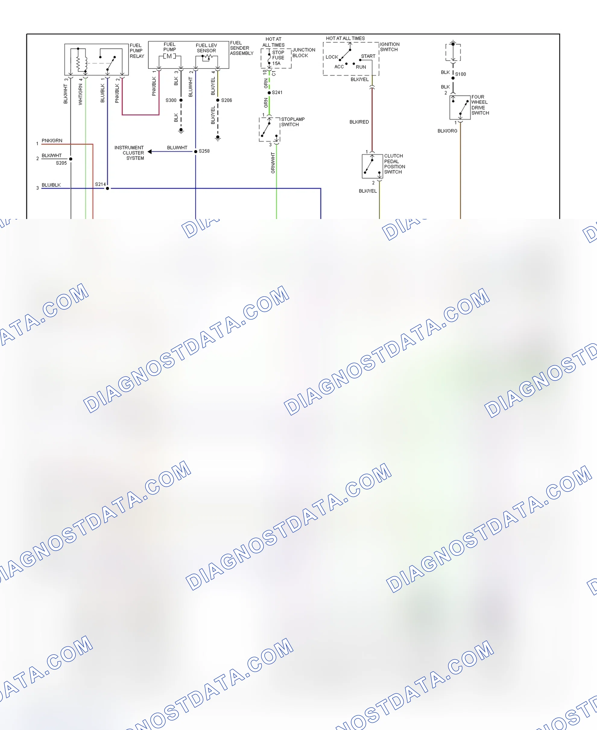 Scheme 180: PCM Wiring Diagram (Tracker - 1.6L - 2 Of 3)
