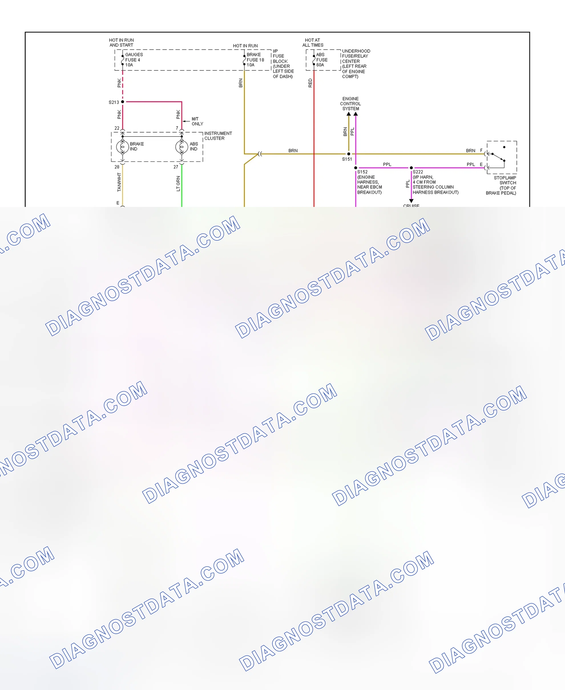 Scheme 11: 4WAL Brake System Wiring Diagram (1999 "C" & "K" Escalade, Pickup, Suburban, Tahoe & Yukon - Diesel)