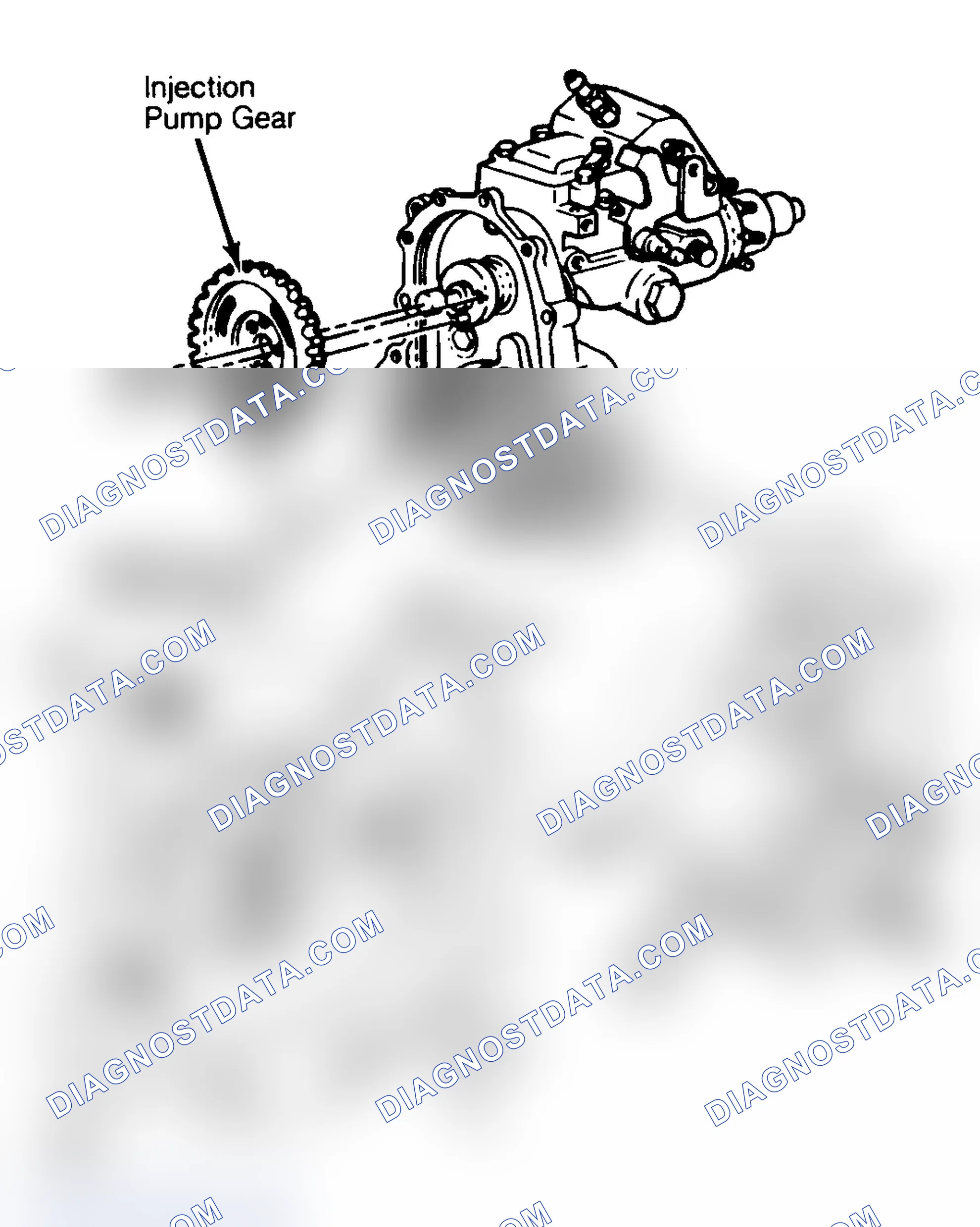 Scheme 68: Injection Pump Timing Mark Locations