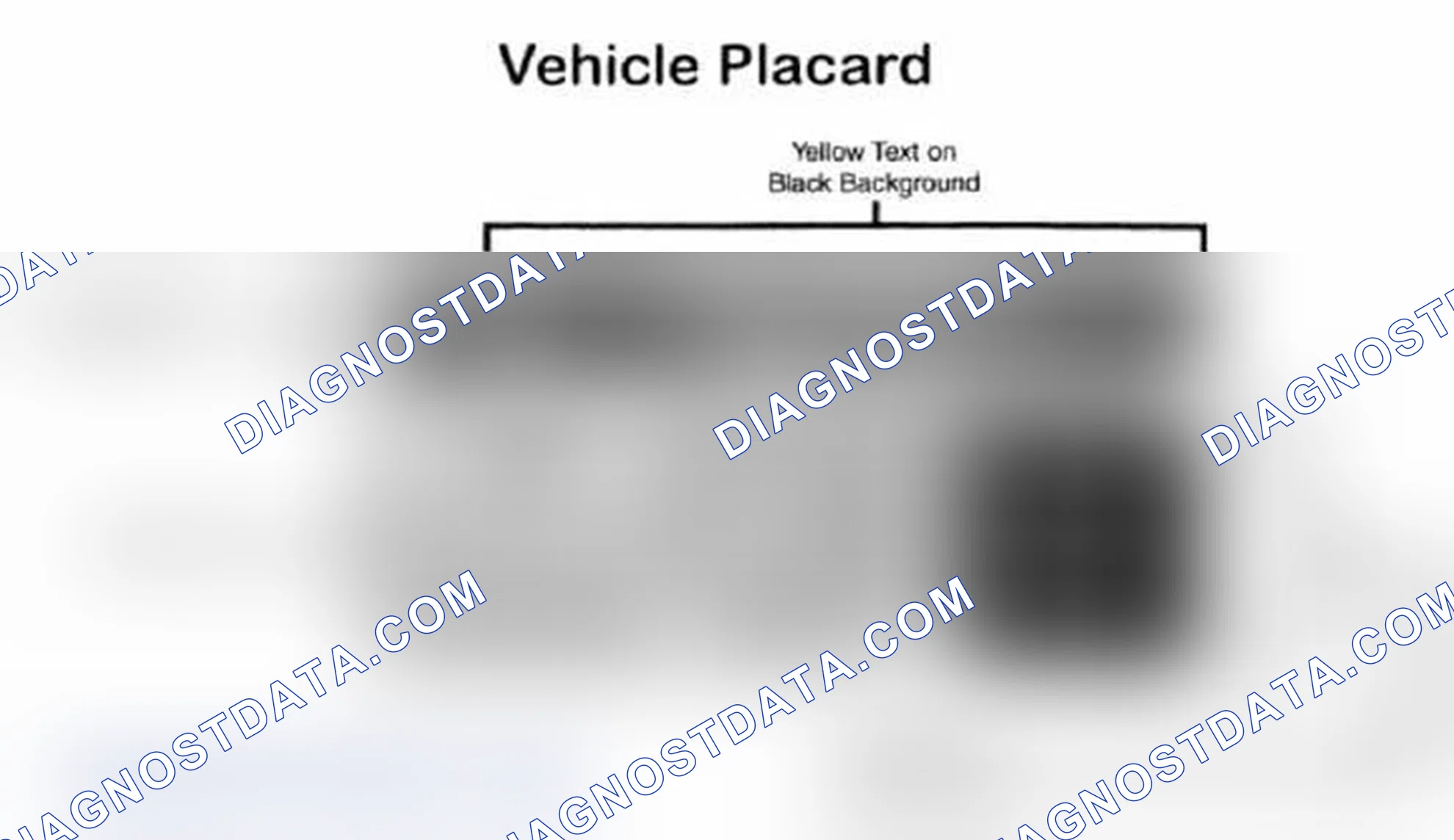 Scheme 28: Vehicle Tire Placard - Typical
