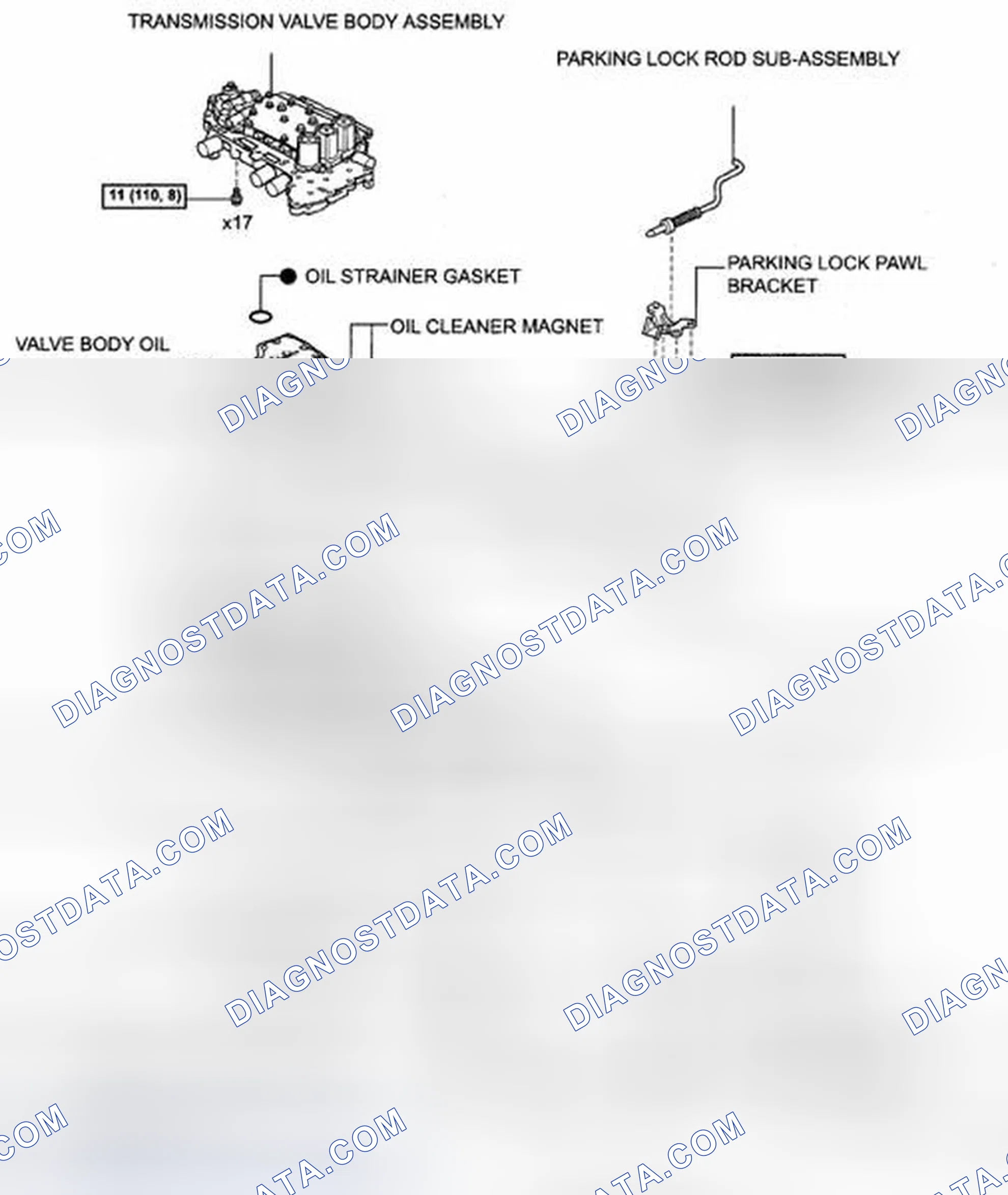 Scheme 744: Identifying Automatic Transaxle Unit Components With Torque Specifications (3 Of 7)