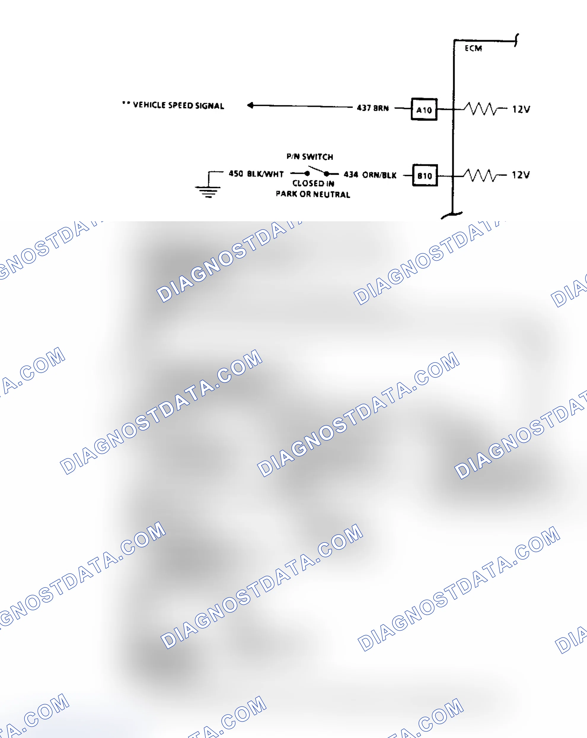 Scheme 57: Code 24, Vehicle Speed Sensor (VSS) Flow Chart & Schematic