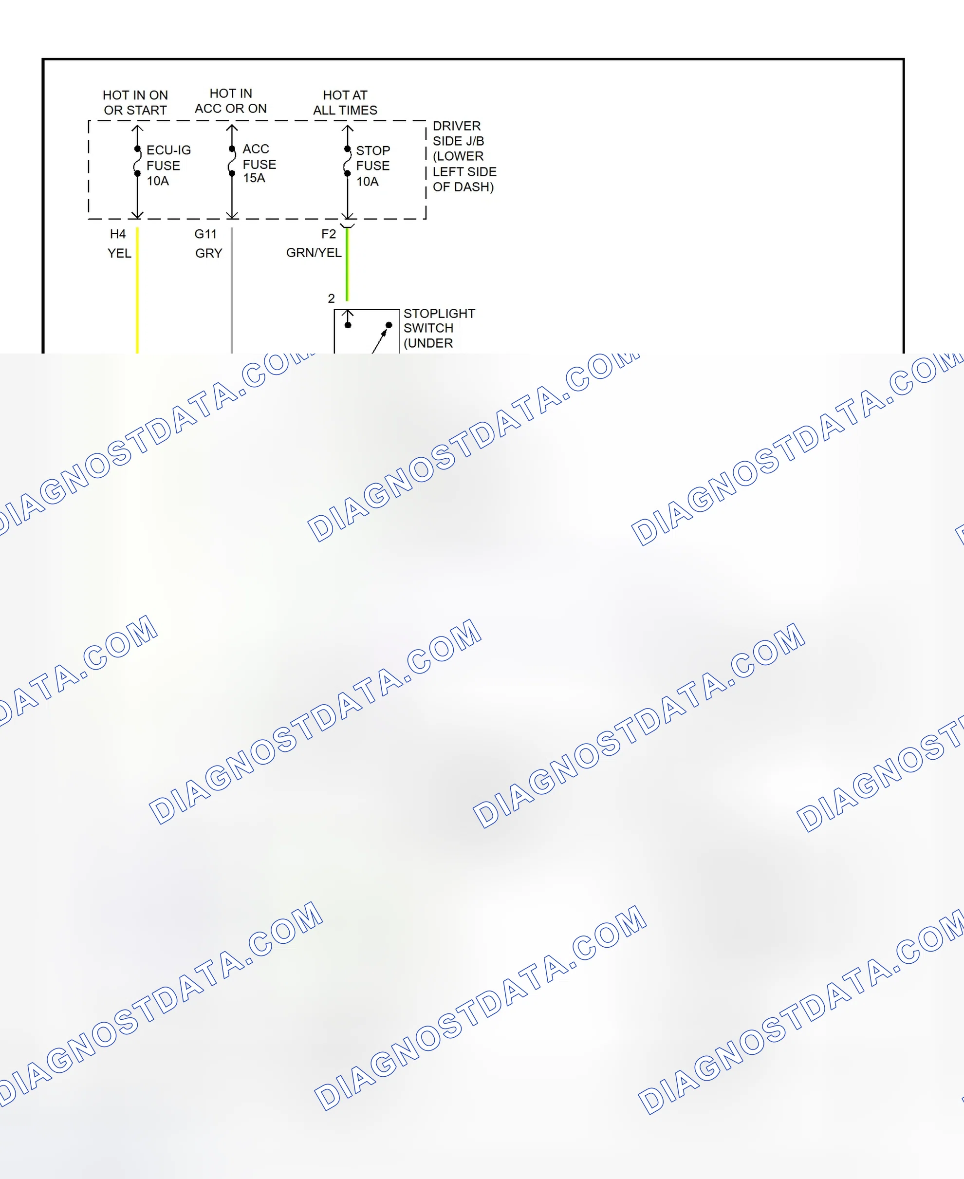Scheme 353: Shift Interlock System Wiring Diagram (2001 - Toyota 4Runner)