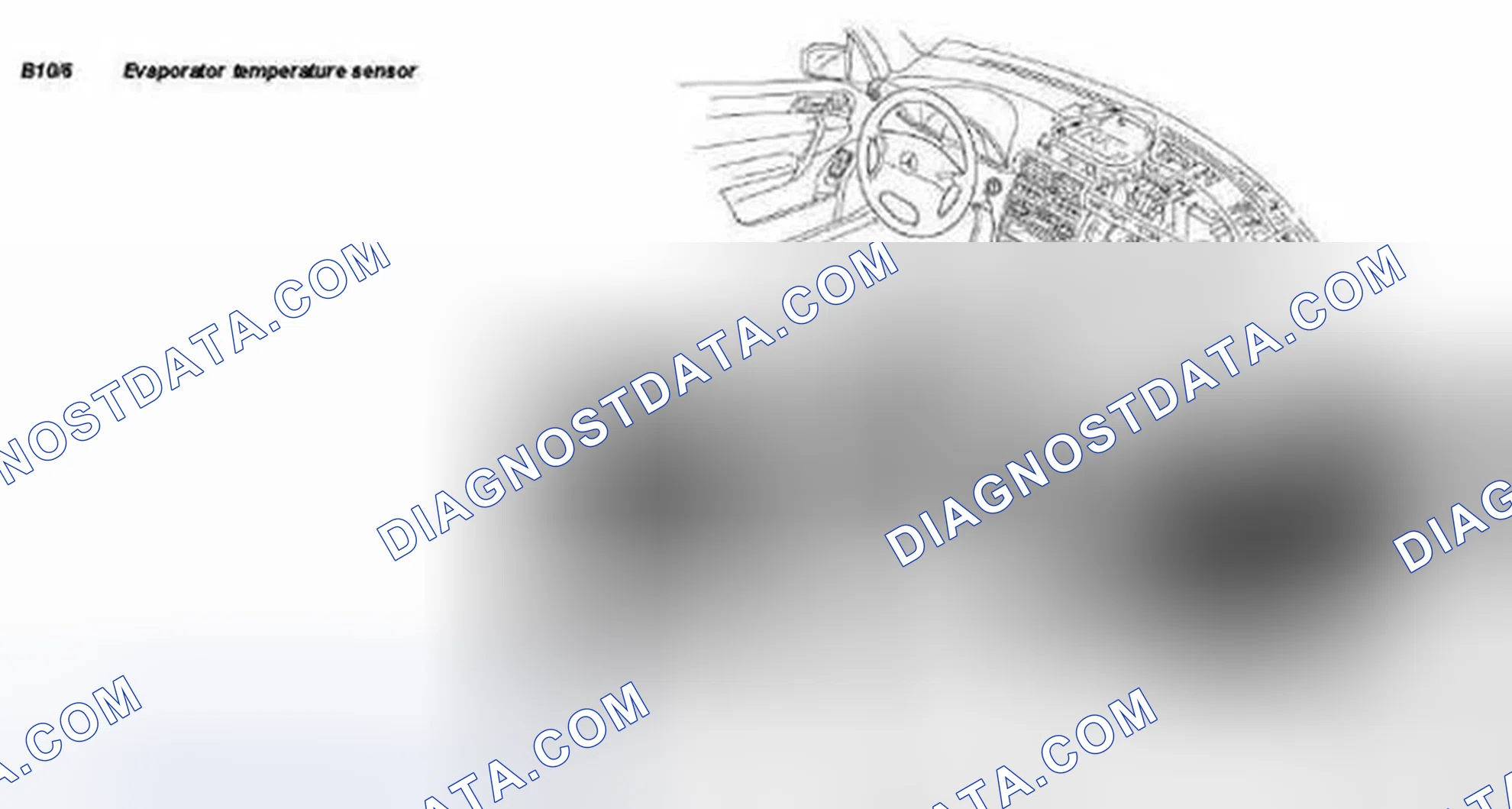 Scheme 37: Locating Evaporator Temperature Sensor - Model 203