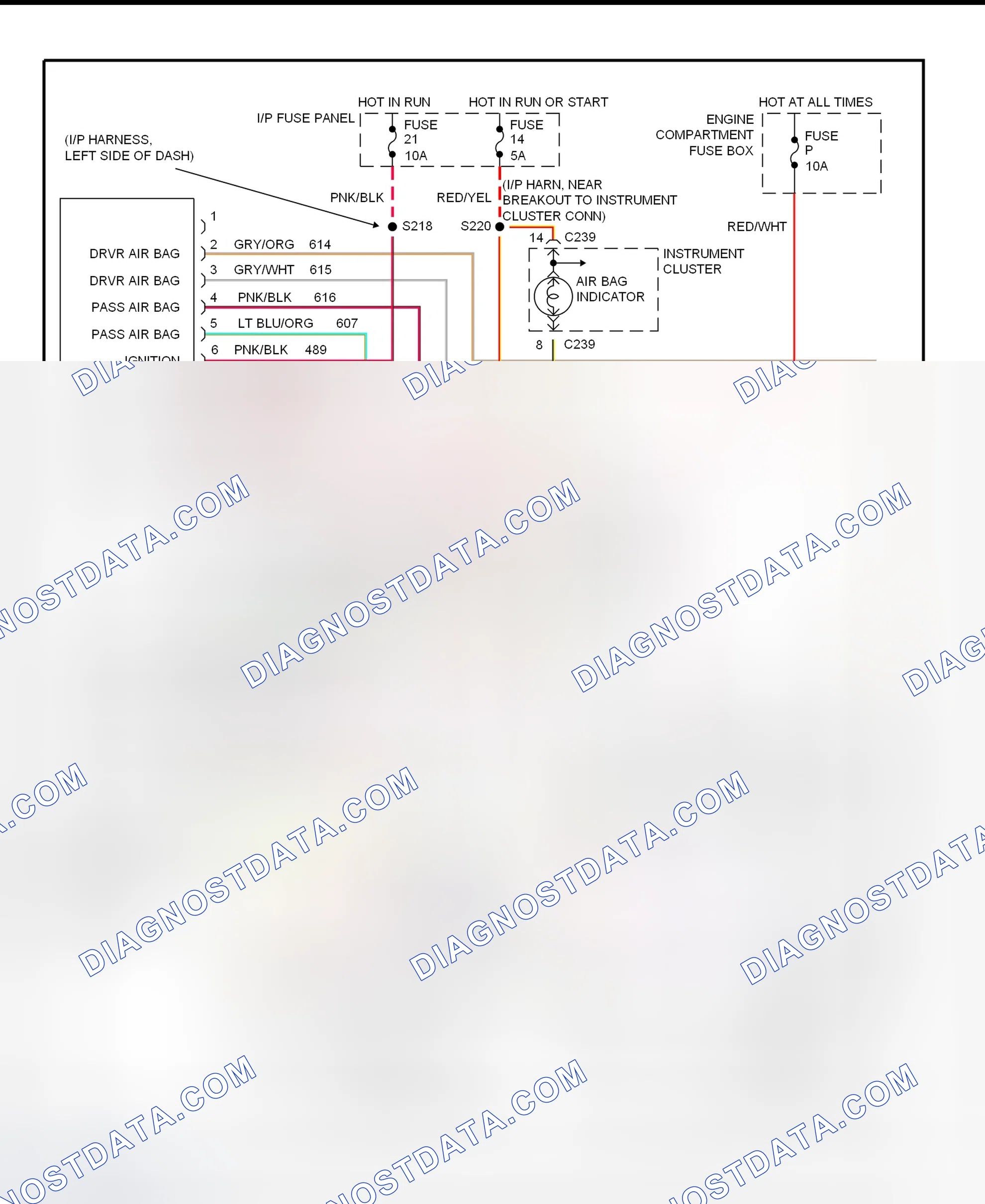 Scheme 1: Air Bag System Wiring Diagram