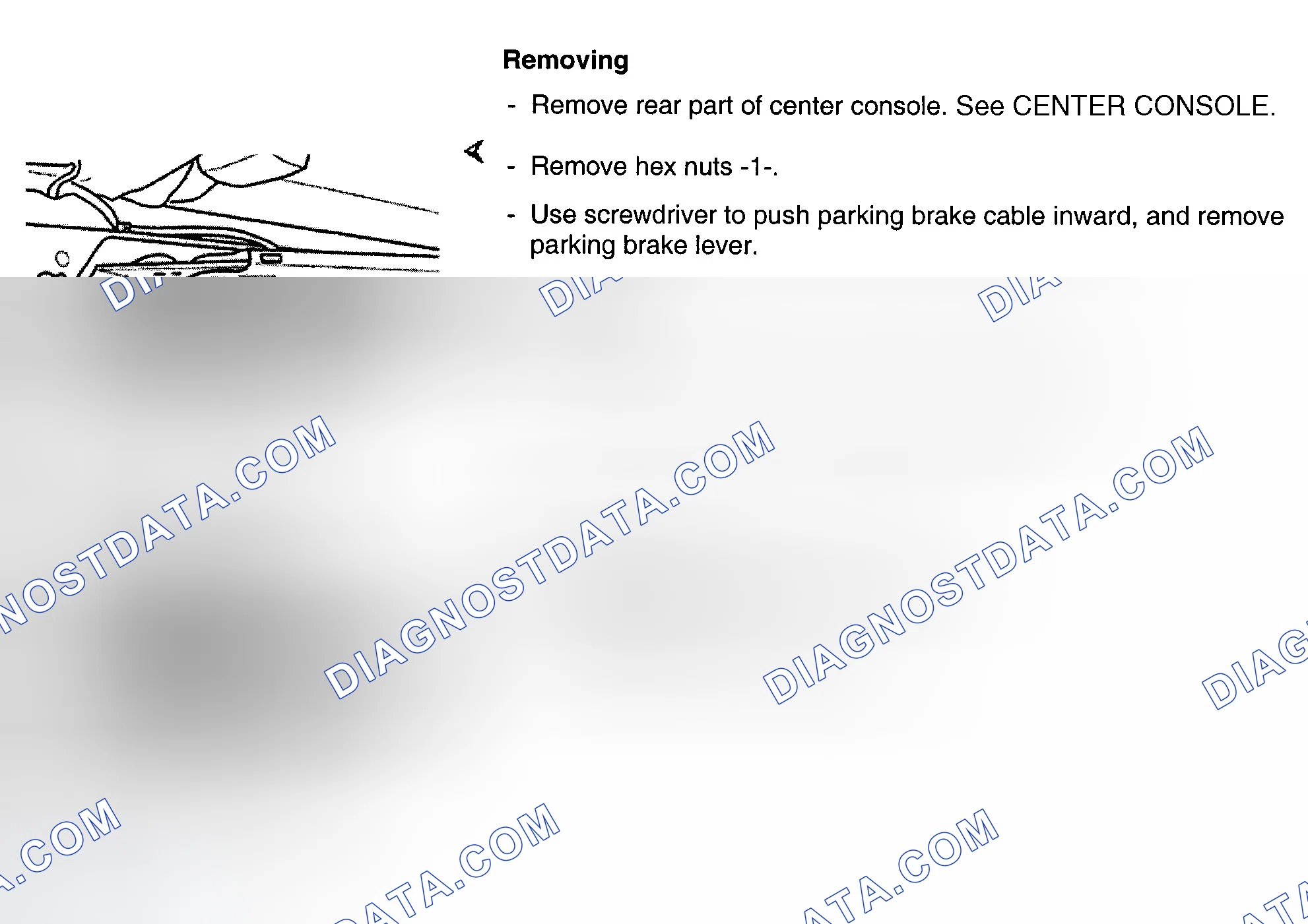 Scheme 44: PARKING BRAKE HANDLE