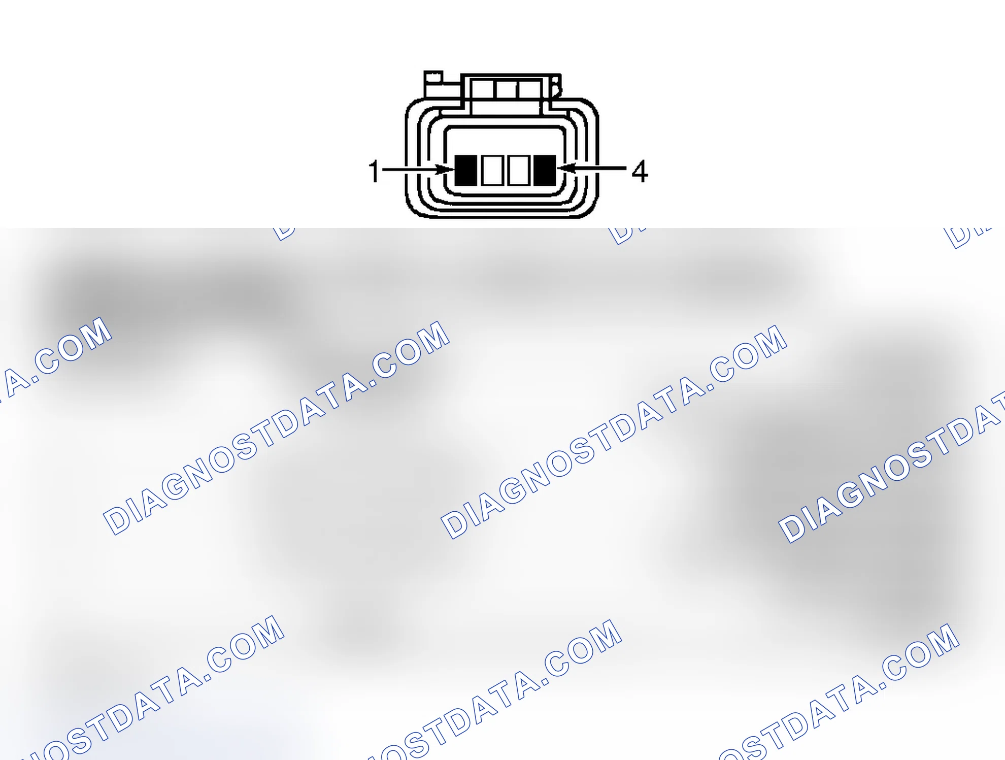 Scheme 97: SPEED CONTROL SERVO HARNESS CONNECTOR END VIEW