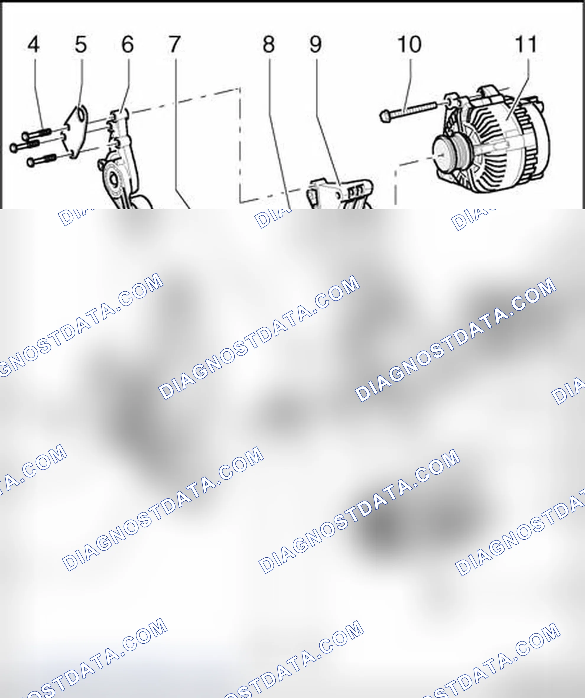 Scheme 462: Ribbed belt, component overview