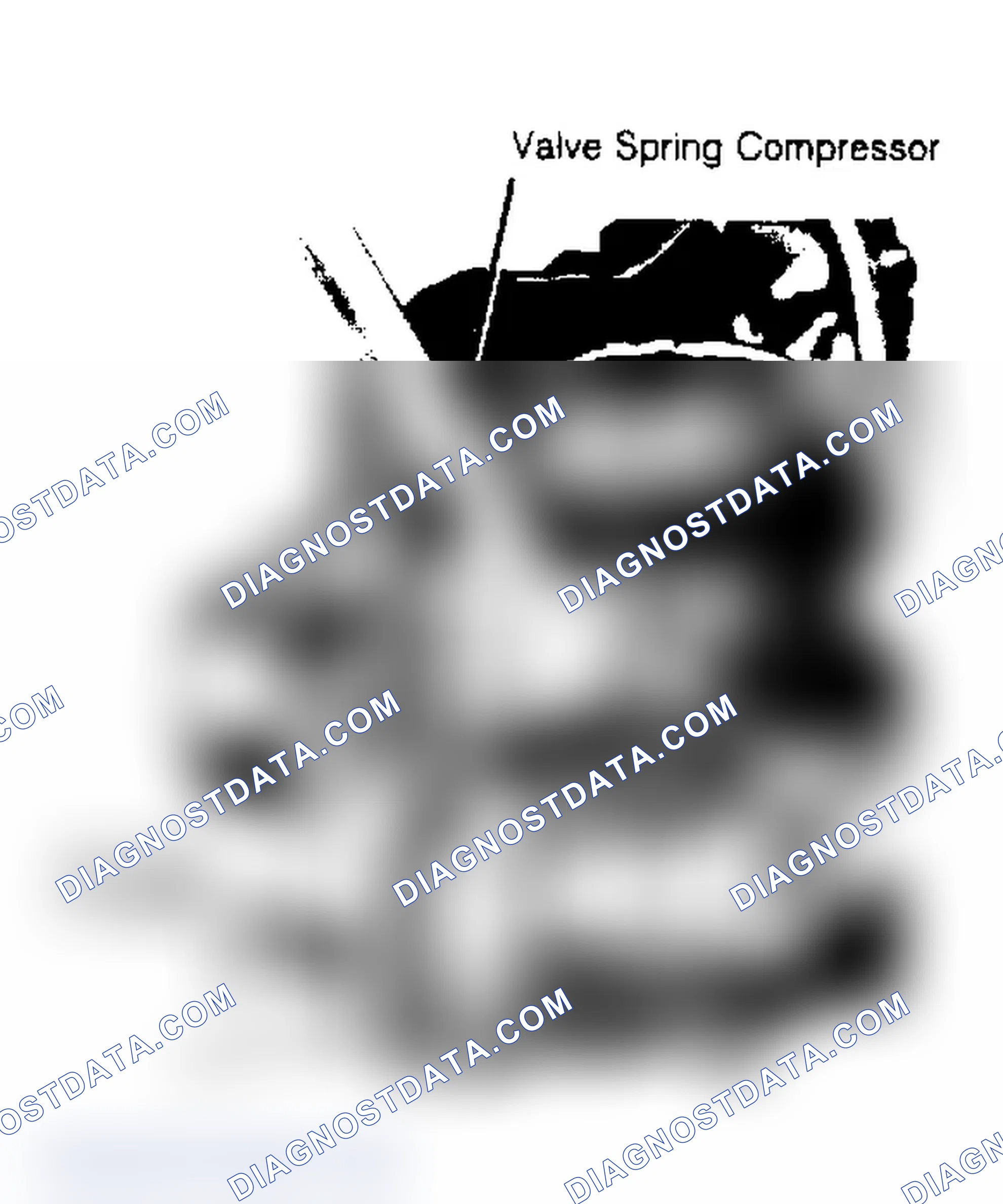 Scheme 84: Removing and Installing Valve Spring If air pressure fails to hold valve closed, remove cylinder head and inspect for possible valve damage.