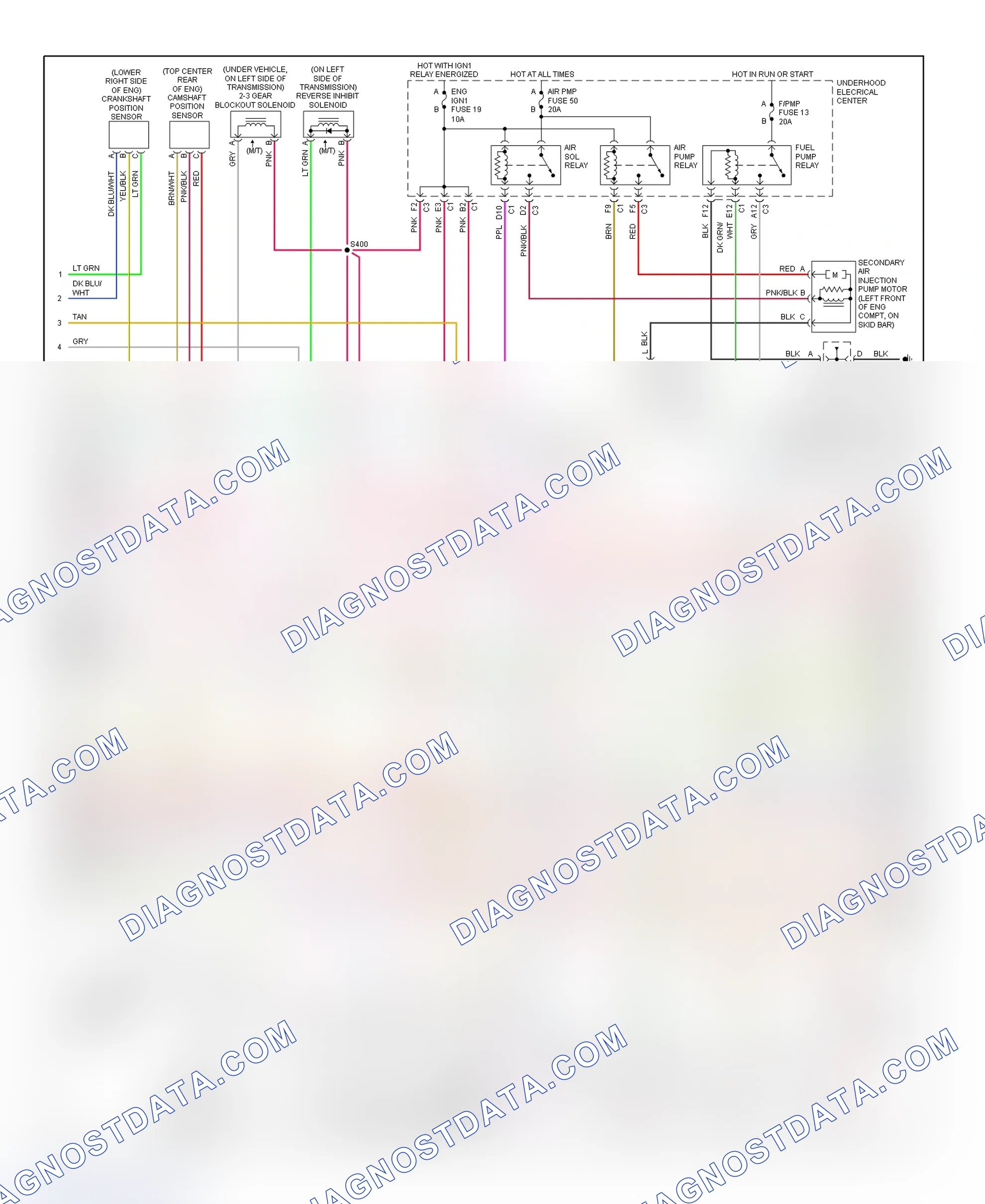 Scheme 65: PCM Wiring Diagram (Corvette - 5.7L - 2 Of 4)