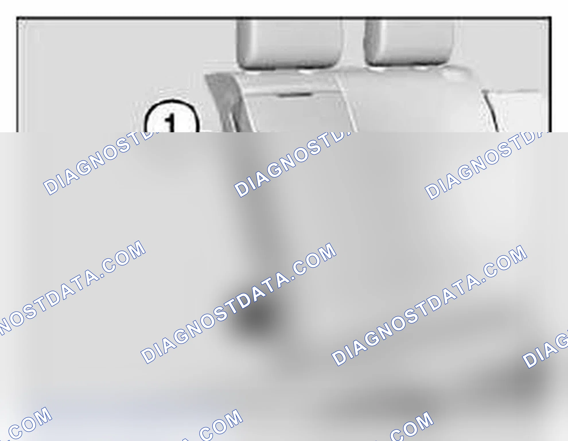 Scheme 278: 52 26 030 Removing and installing complete center armrest for rear seat backrest (through-loading)