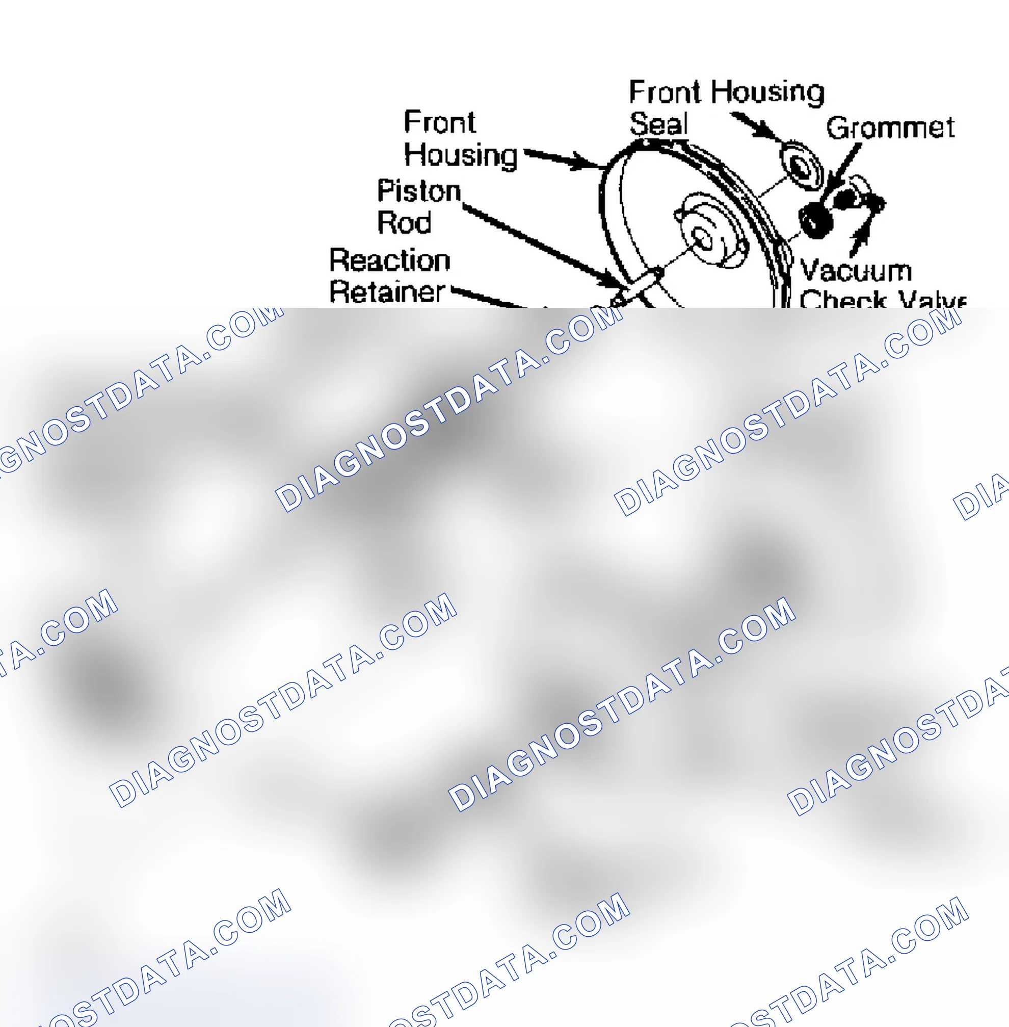 Scheme 16: Typical Delco-Moraine Single Diaphragm Power Brake Unit Do not disassemble power push rod assembly.