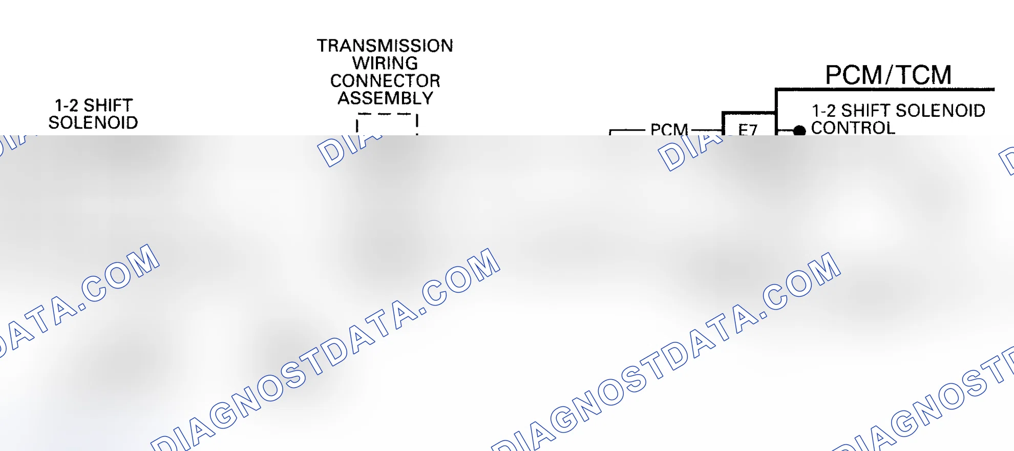 Scheme 96: DTC 82 Schematic (4L80-E) 1-2 Shift Solenoid Circuit Fault