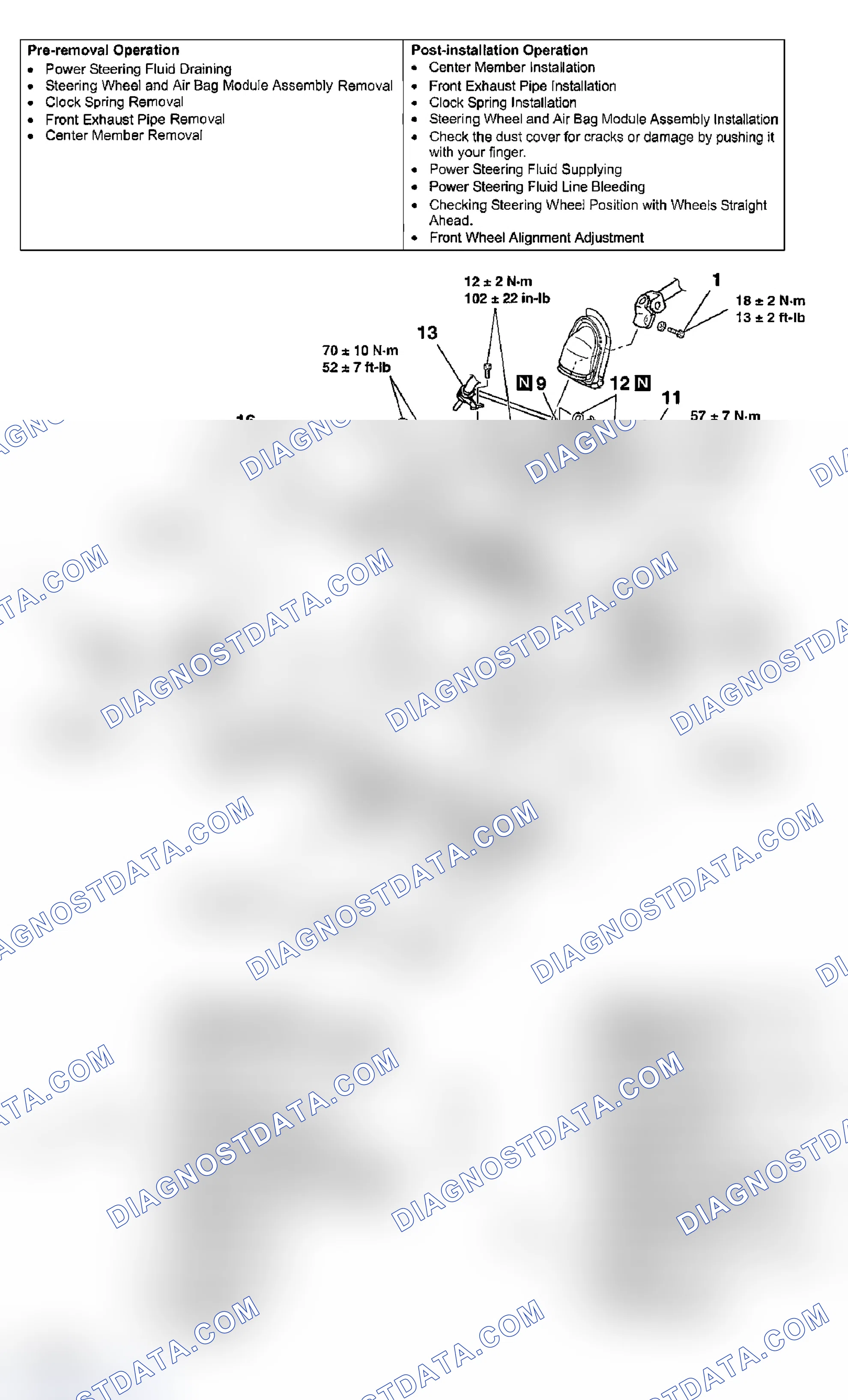 Scheme 324: REMOVAL AND INSTALLATION
