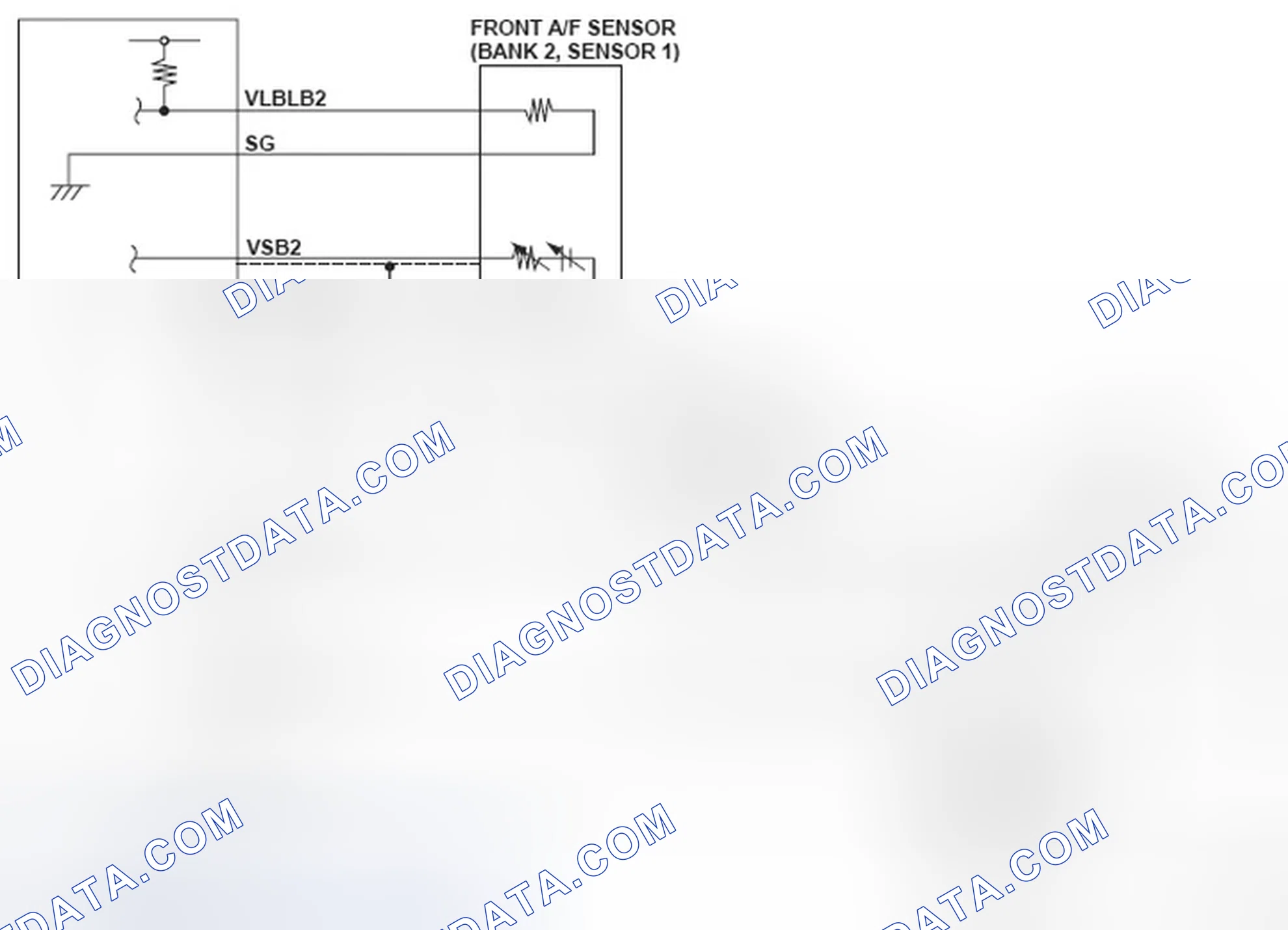 Scheme 137: Front Air/Fuel Ratio (A/F) Sensor (Bank 2, Sensor 1) - Circuit Diagram