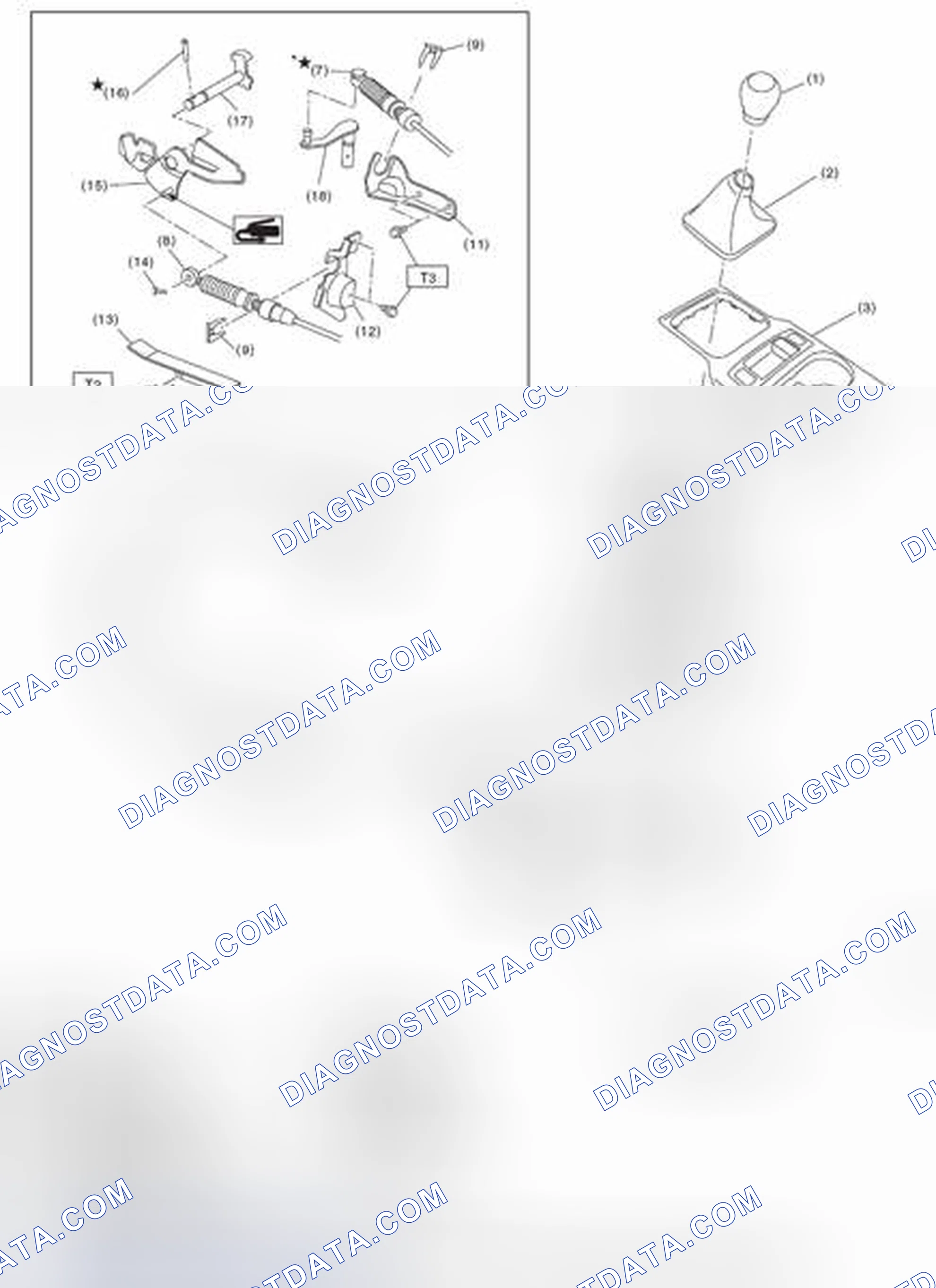 Scheme 636: 6MT GEAR SHIFT LEVER
