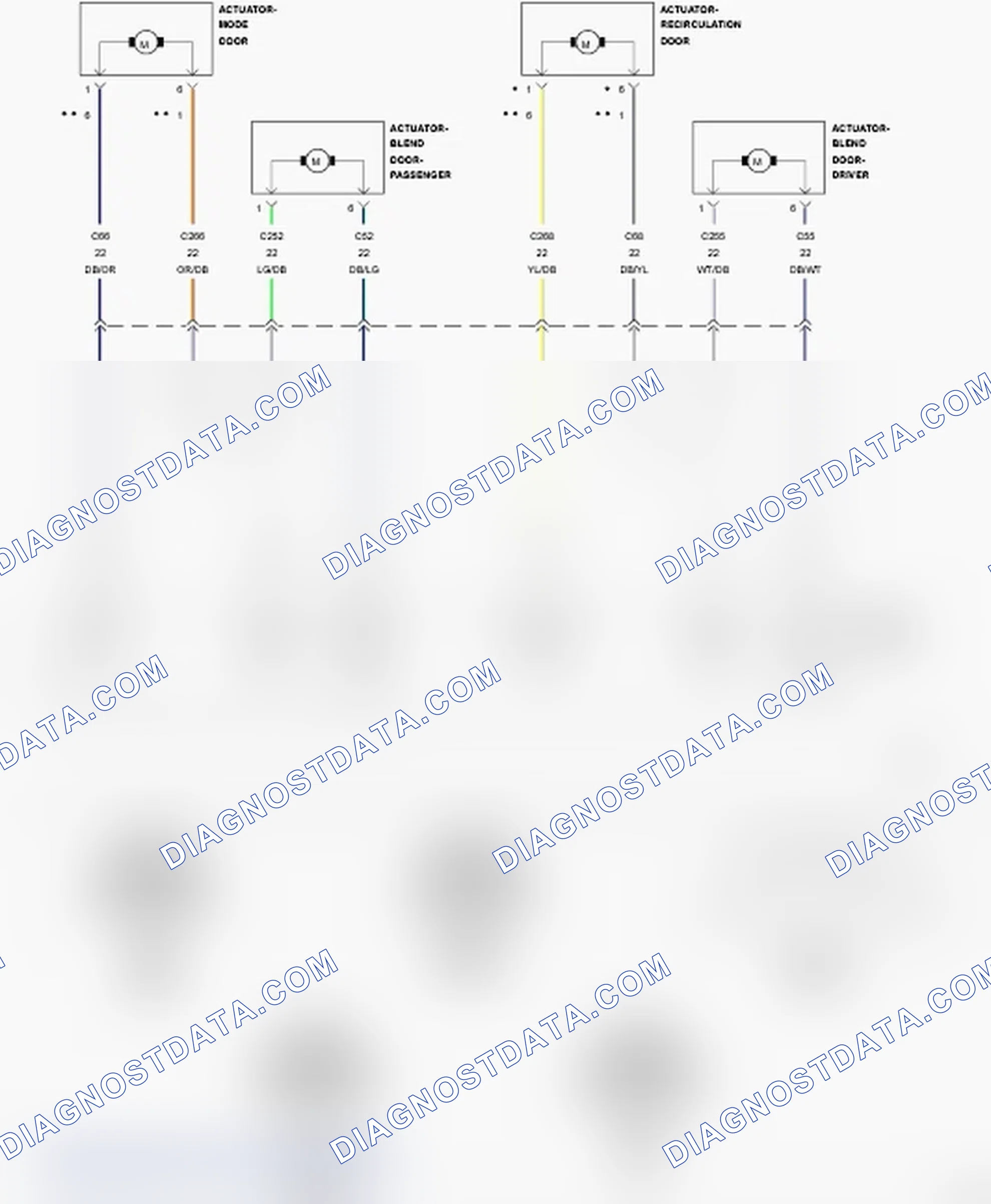 Scheme 9: B1058-11-RECIRCULATION DOOR CONTROL - CIRCUIT SHORT TO GROUND