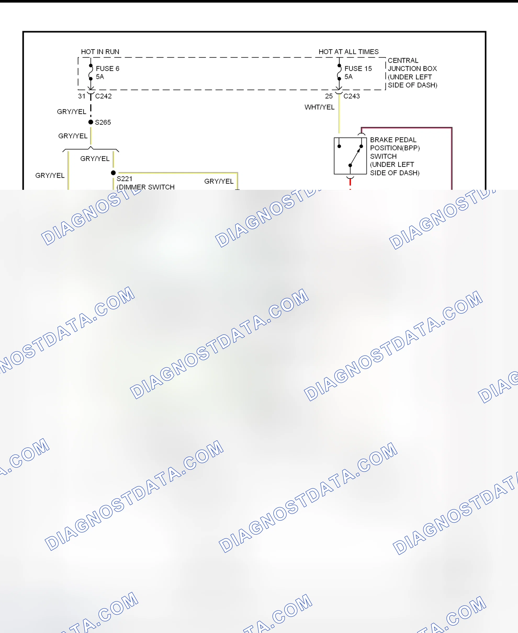 Fig. 20: Shift Interlock System Wiring Diagram (Expedition & Navigator)