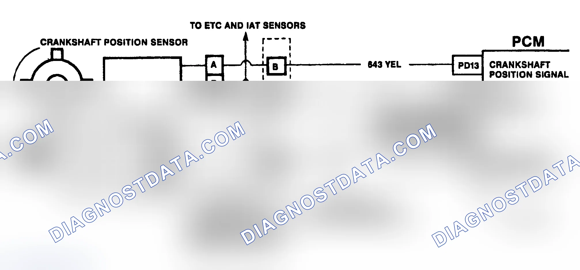 Scheme 183: DTC 19 Schematic ("C" & "K" Series) Crankshaft Position Reference Error