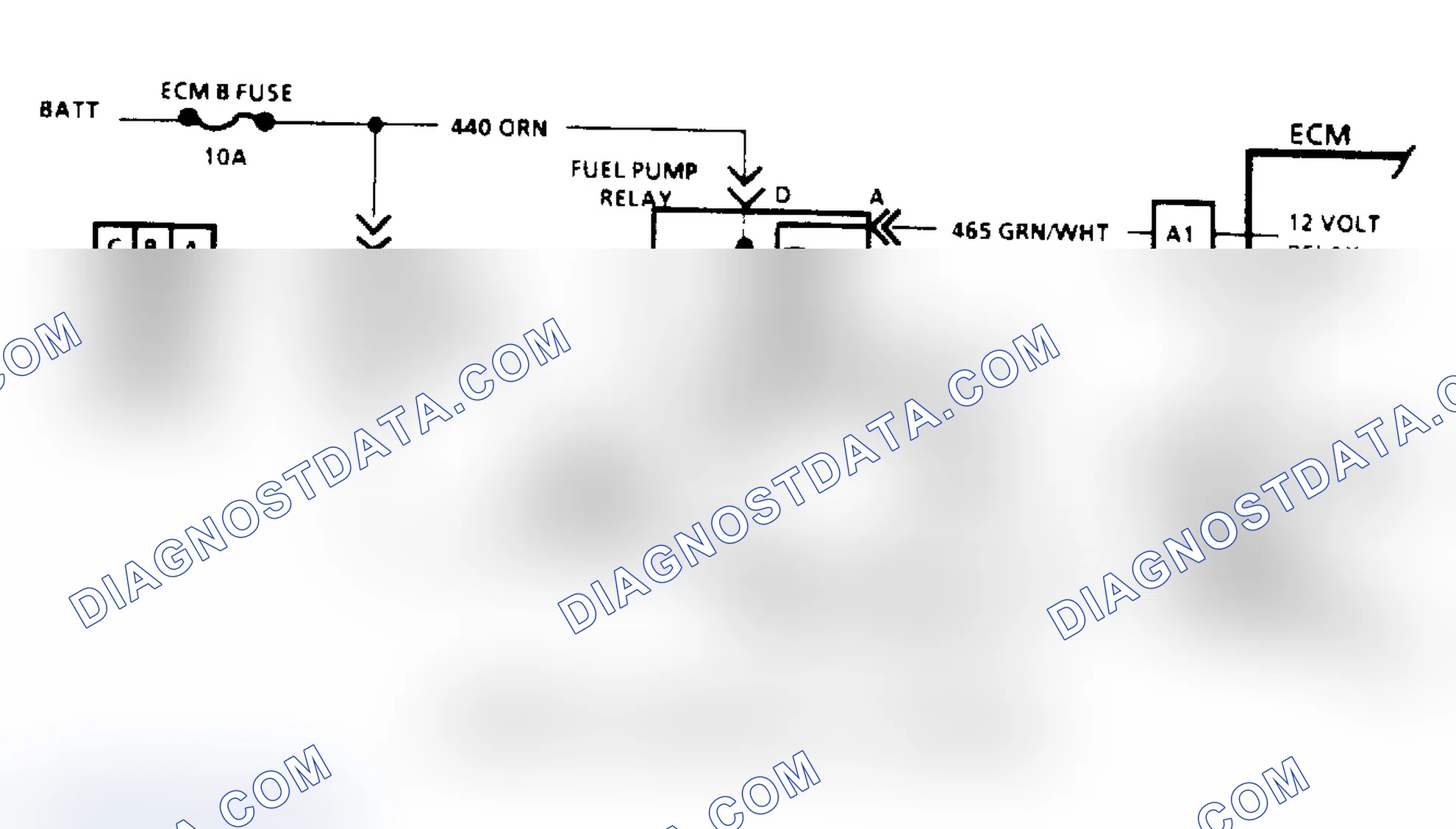Scheme 84: Code 54, Fuel Pump Schematic (Astro, Safari & "S/T" Series)