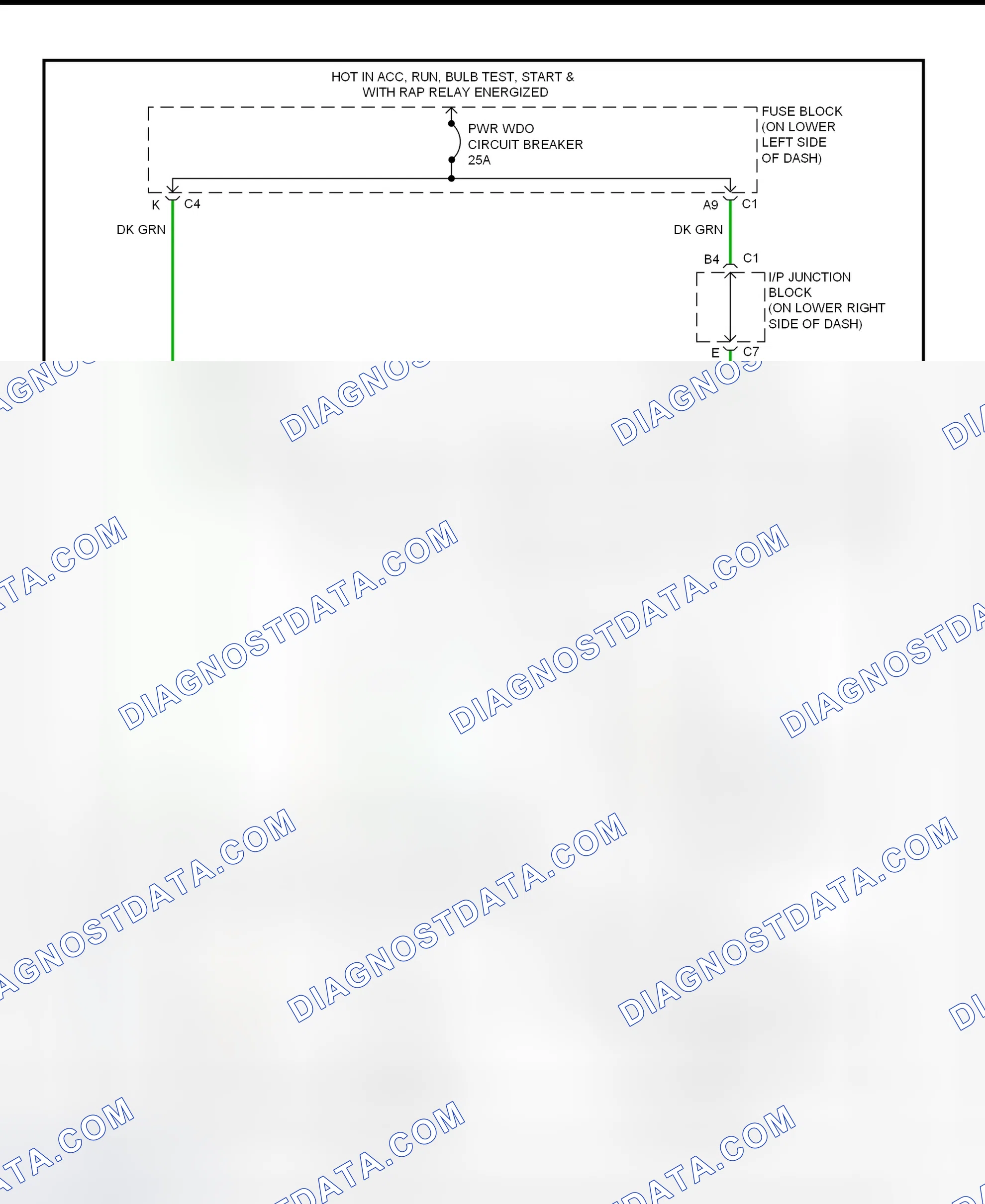 Scheme 3: Power Window System Wiring Diagram (Sierra & Silverado)